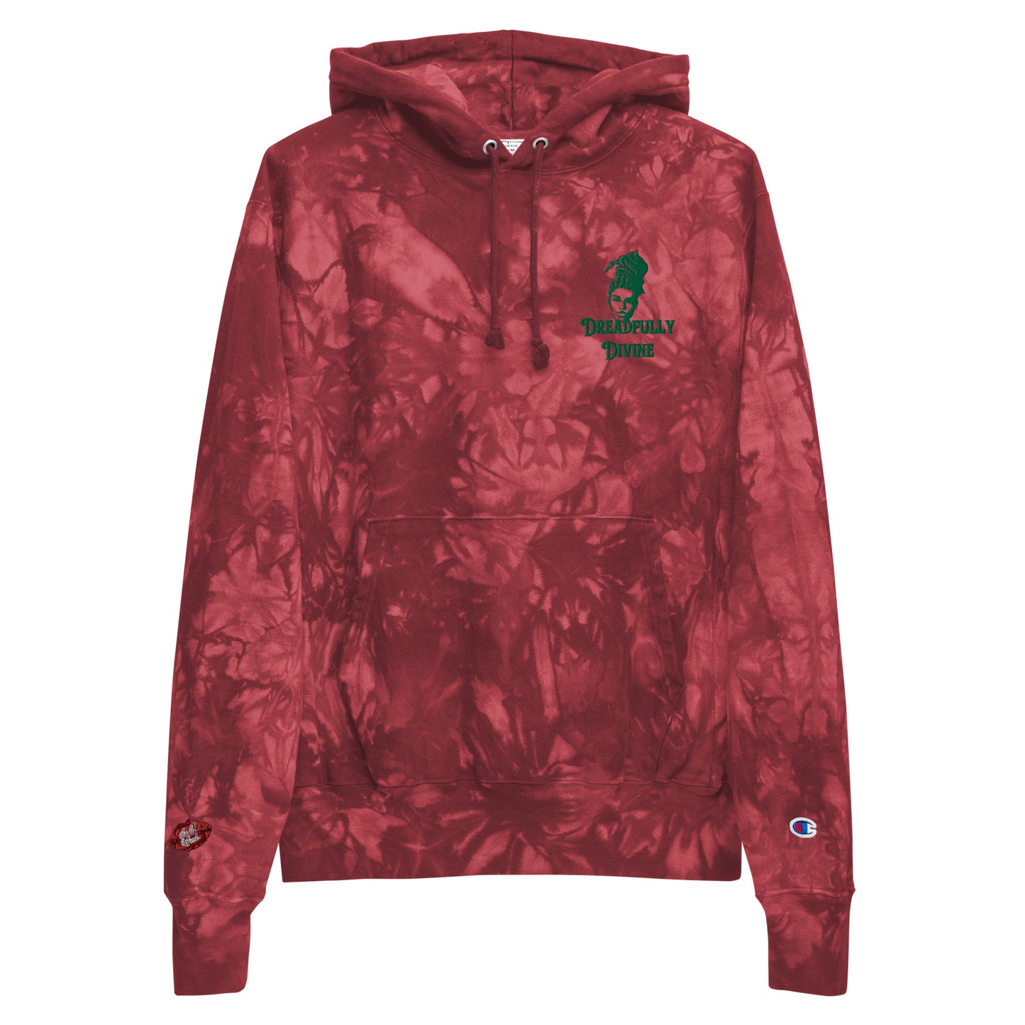 DD Woman #2 (Green) Unisex Champion Tie-dye Hoodie