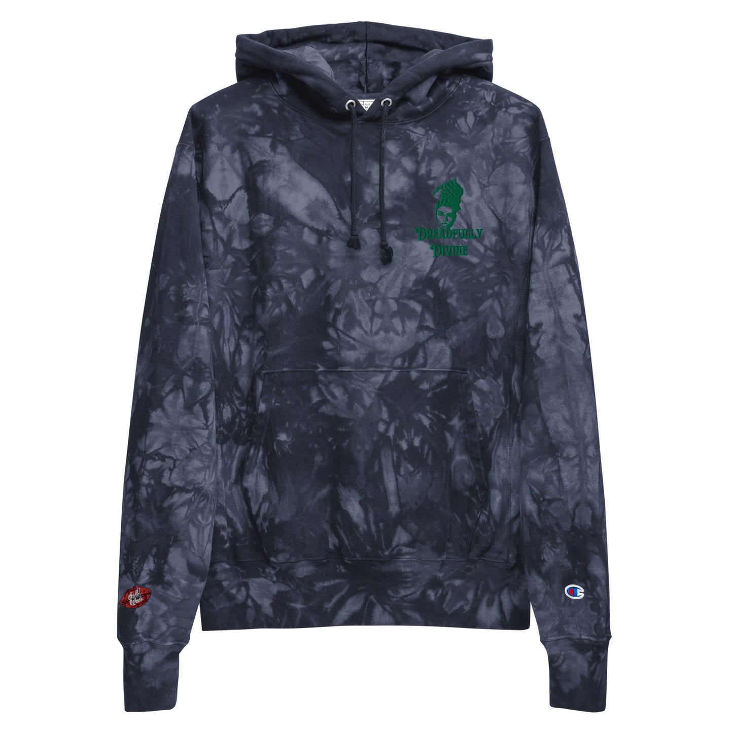 DD Woman #2 (Green) Unisex Champion Tie-dye Hoodie