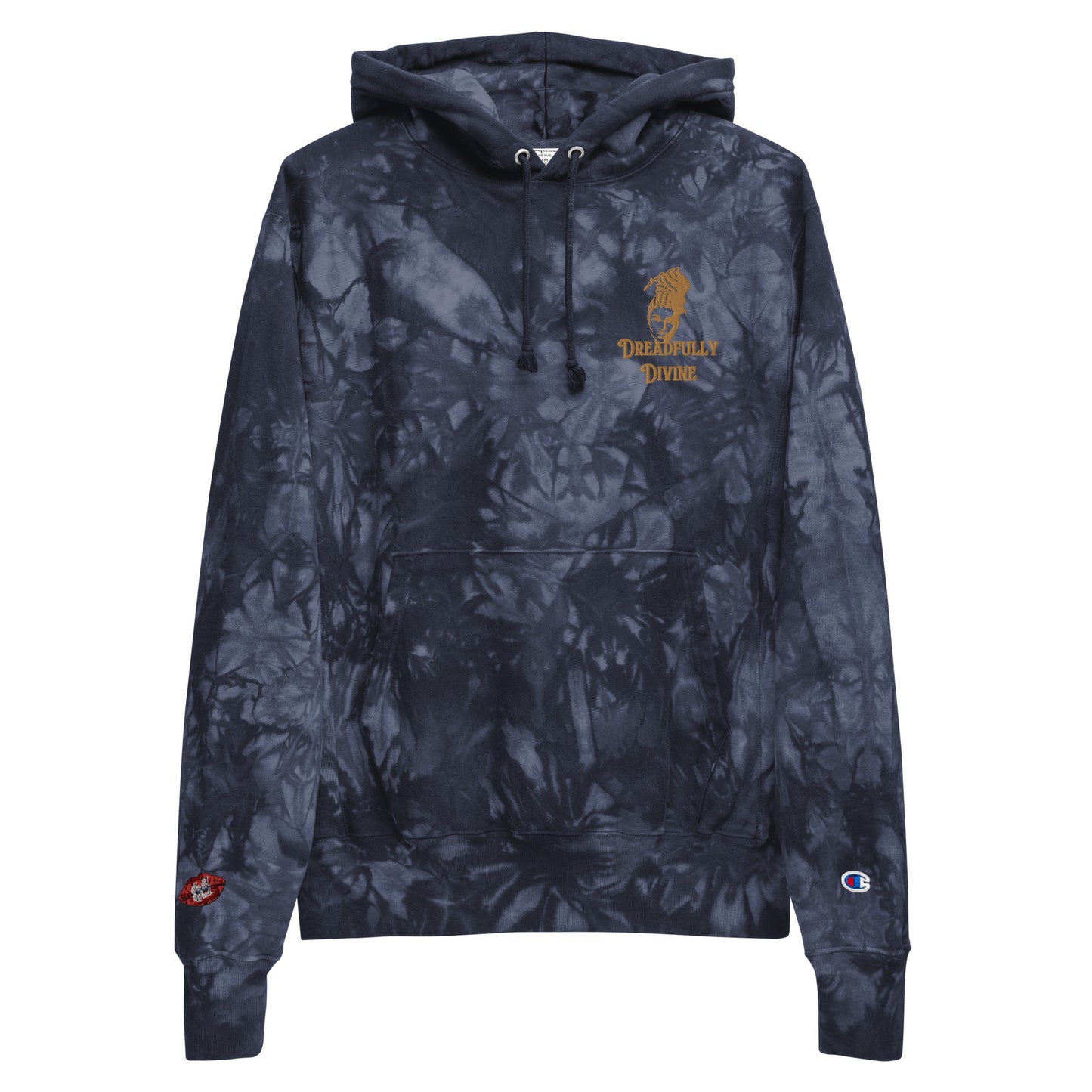 DD Woman #2 (Gold) Unisex Champion Tie-dye Hoodie