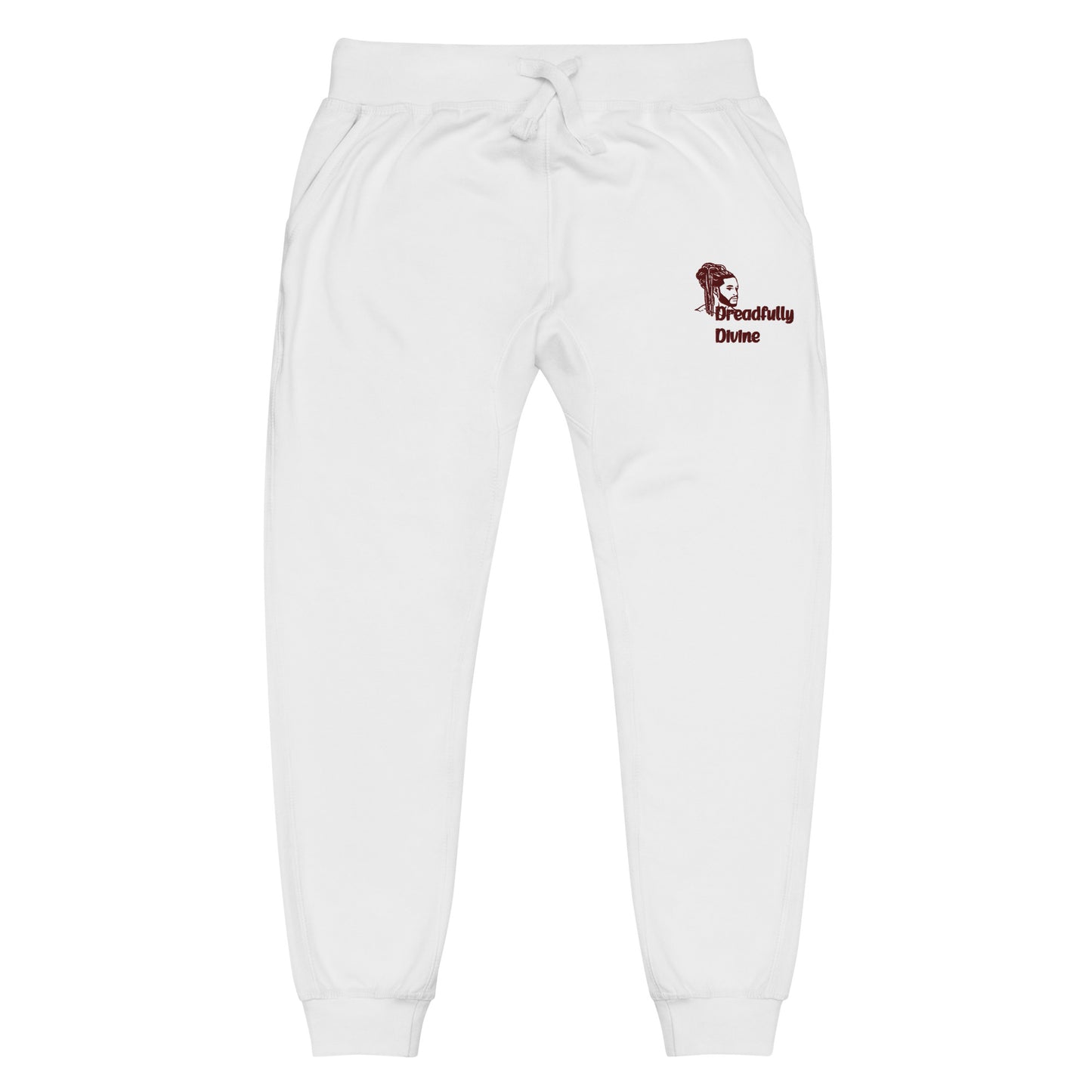 DD Man (Maroon) Unisex Fleece Sweatpants