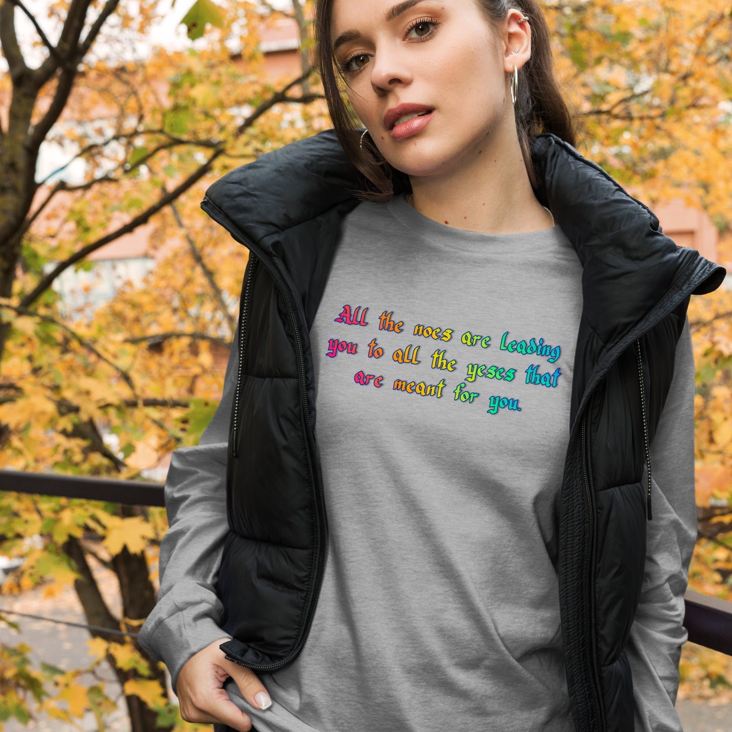 All The Noes Unisex Long Sleeve Tee