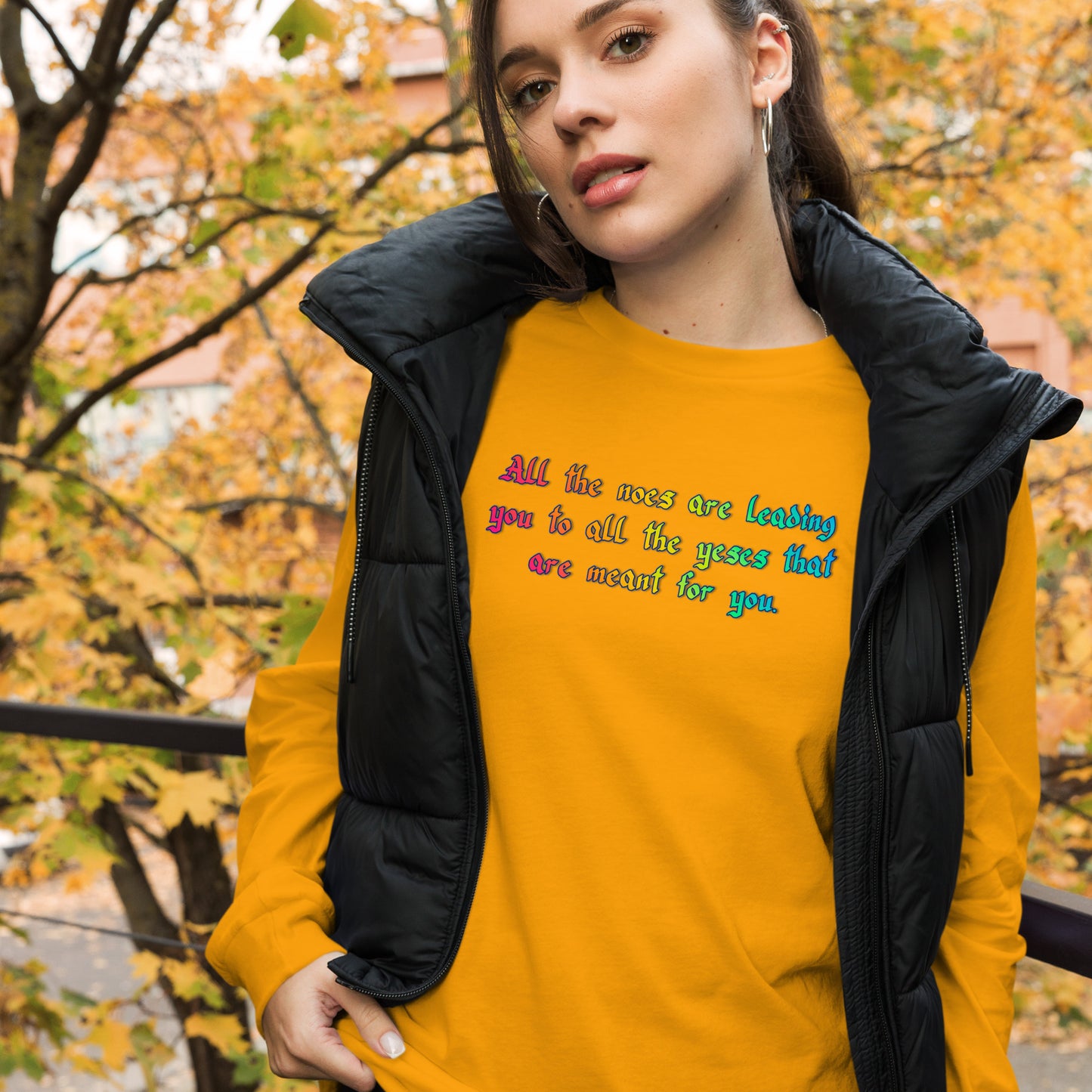 All The Noes Unisex Long Sleeve Tee