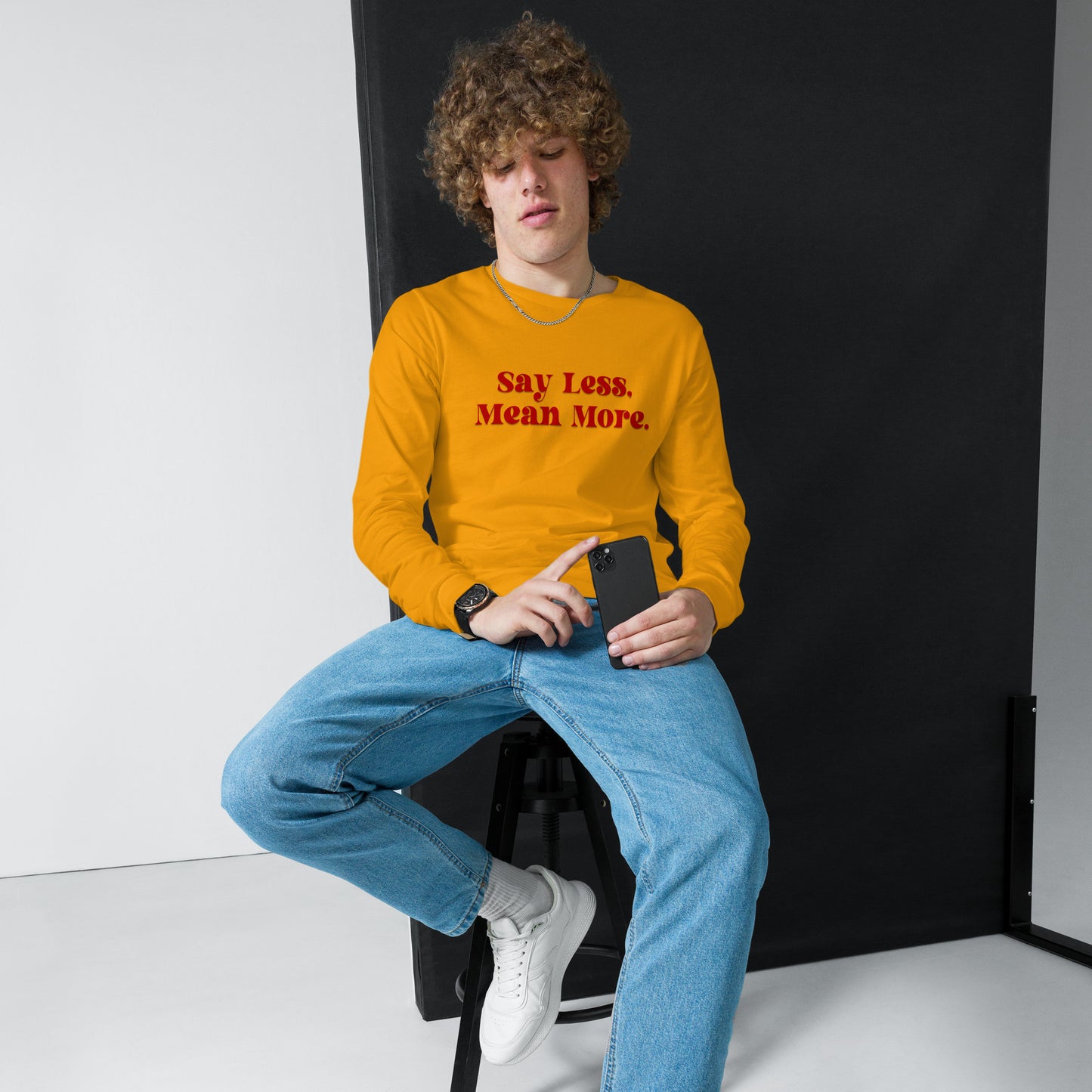 Say Less Unisex Long Sleeve Tee
