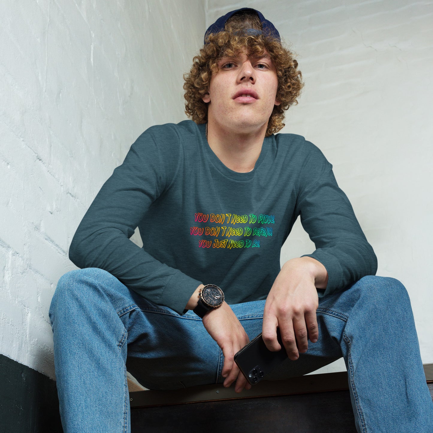 Just Be Unisex Long Sleeve Tee