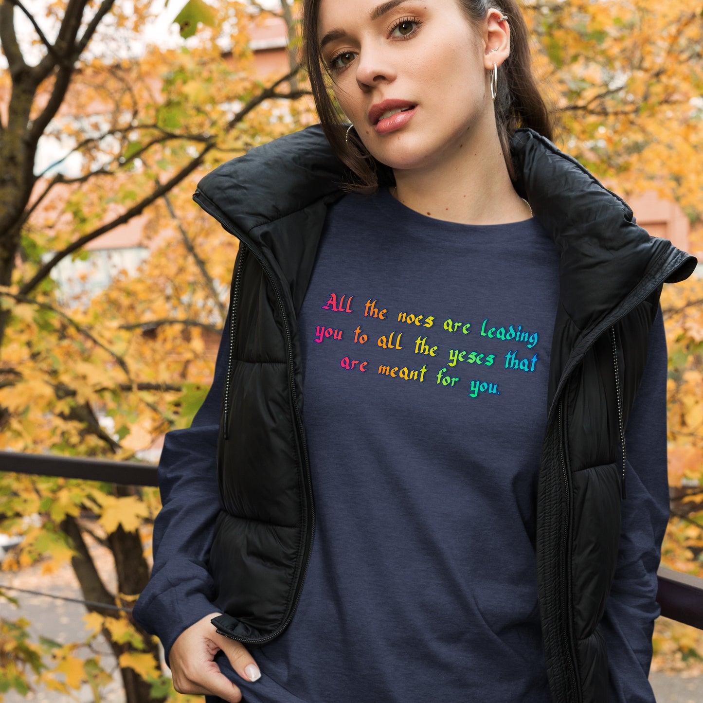 All The Noes Unisex Long Sleeve Tee