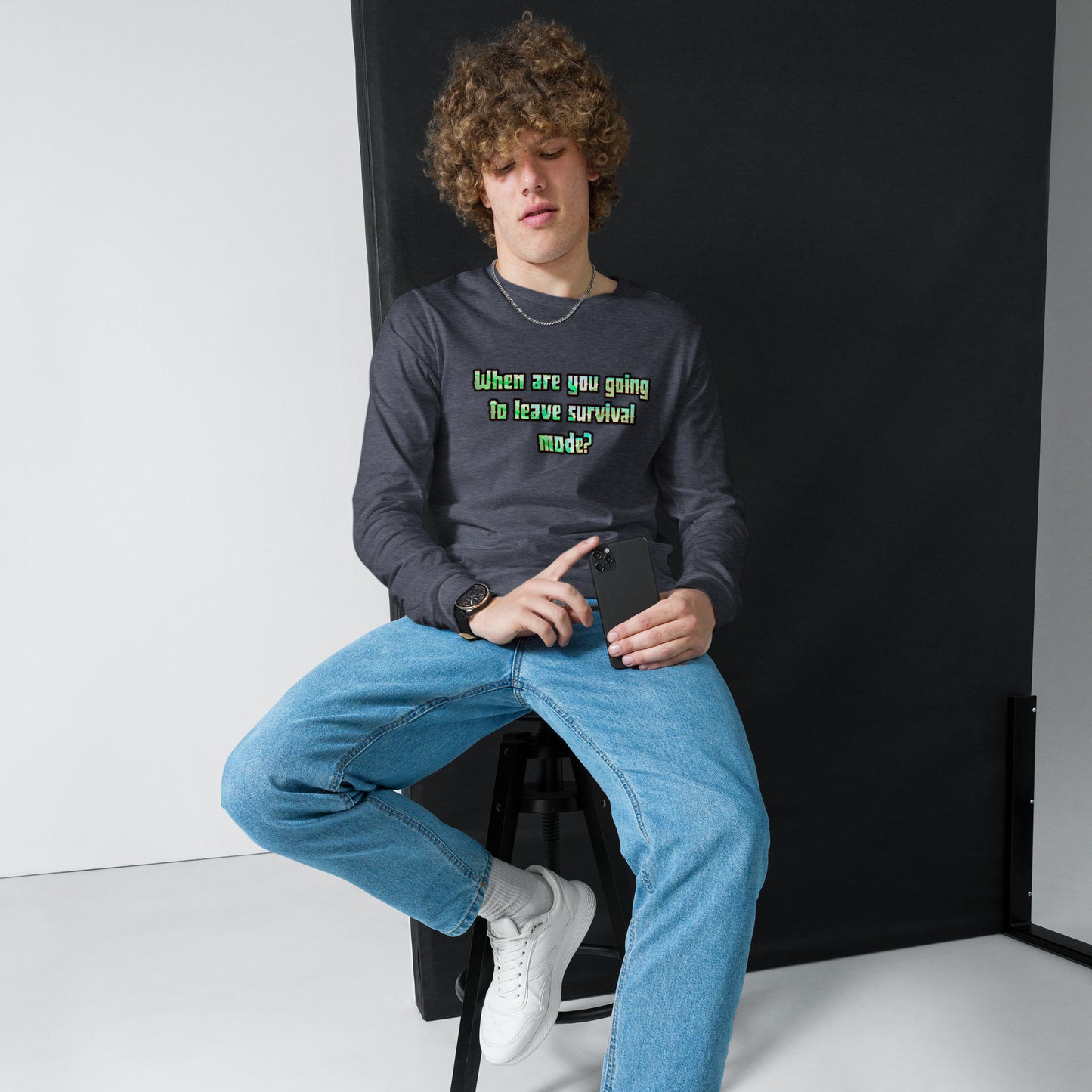 Survival Mode Unisex Long Sleeve Tee