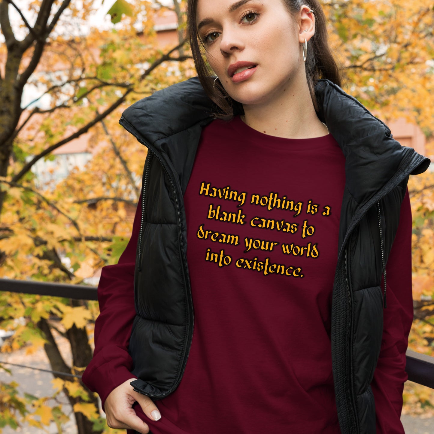 Blank Canvas (Gold) Unisex Long Sleeve Tee
