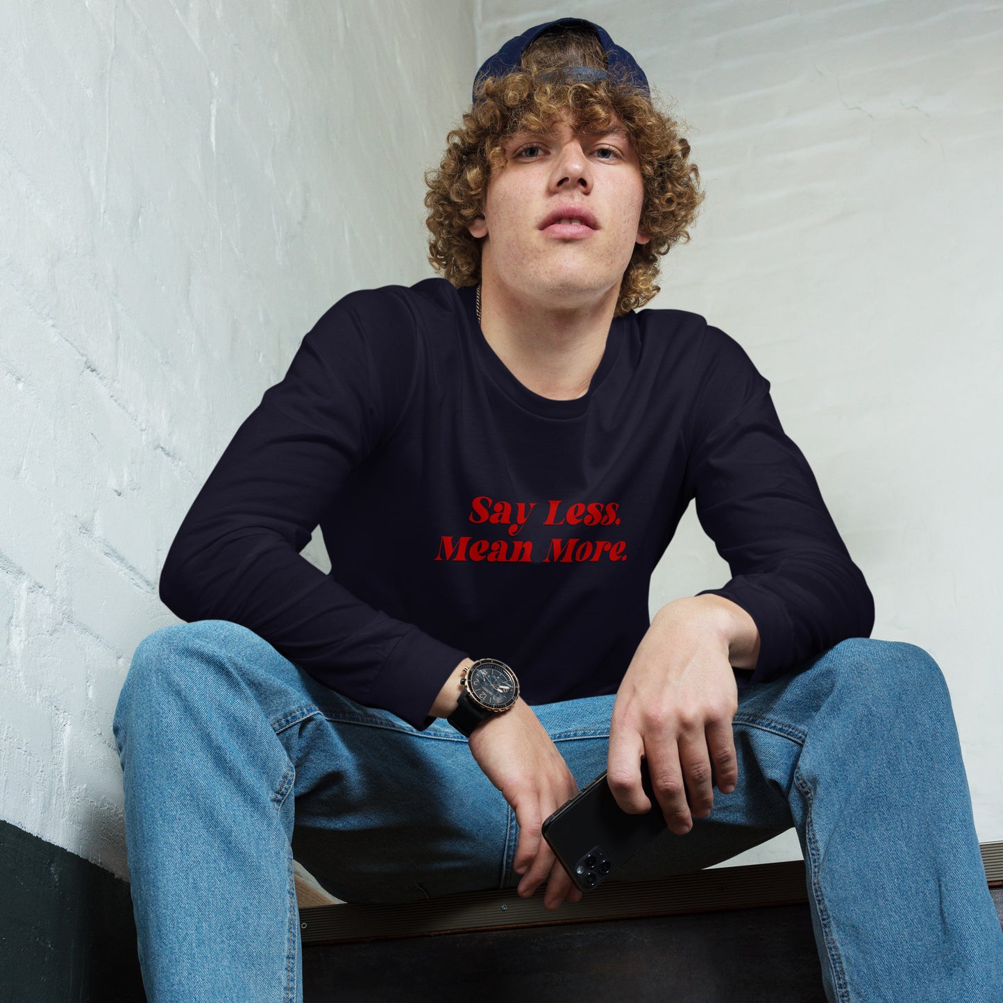 Say Less Unisex Long Sleeve Tee