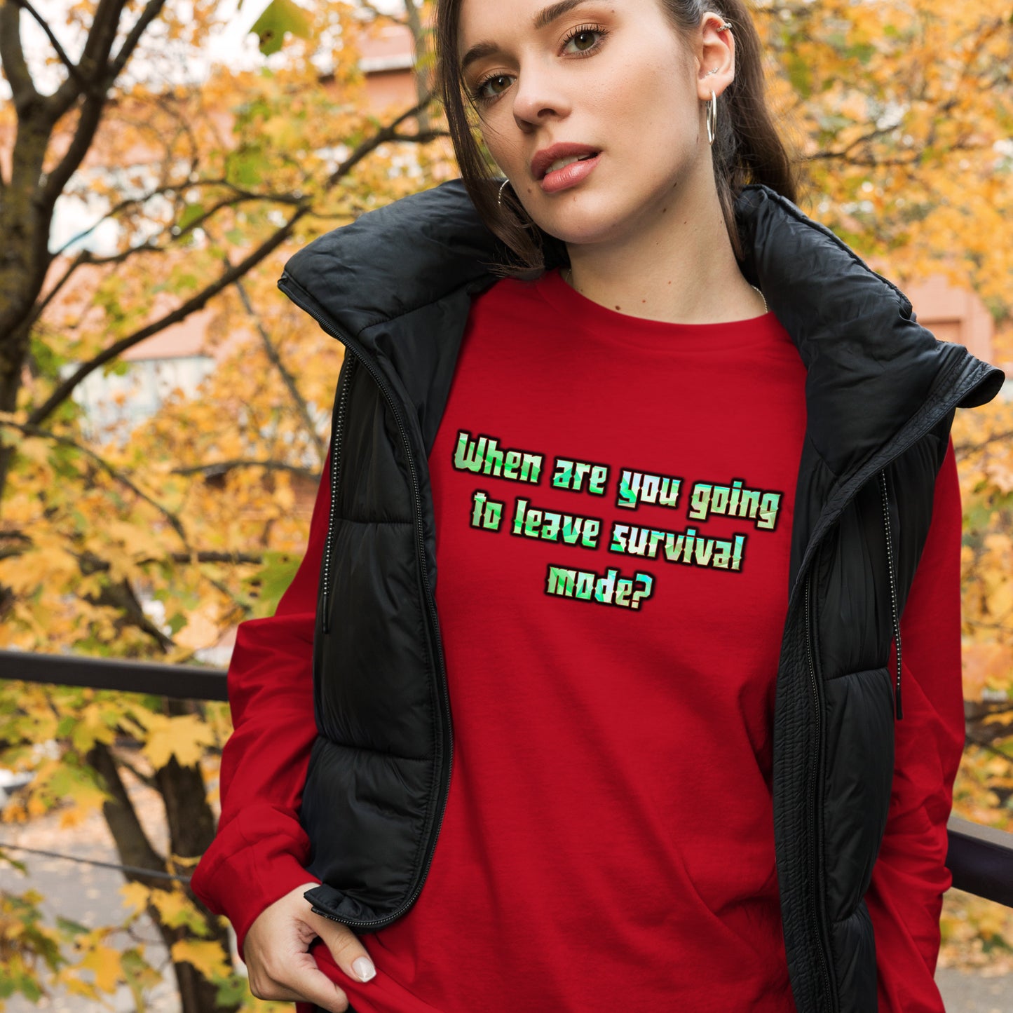 Survival Mode Unisex Long Sleeve Tee