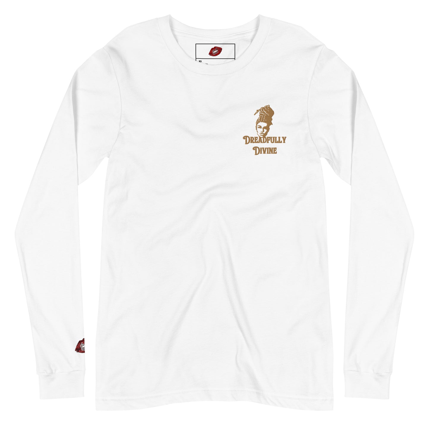 DD Woman #2 (Gold) Embroidered Unisex Long Sleeve Tee