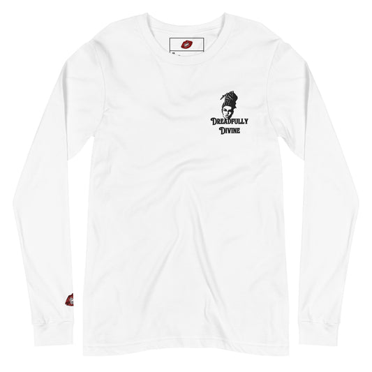 DD Woman #2 (Black) Embroidered Unisex Long Sleeve Tee