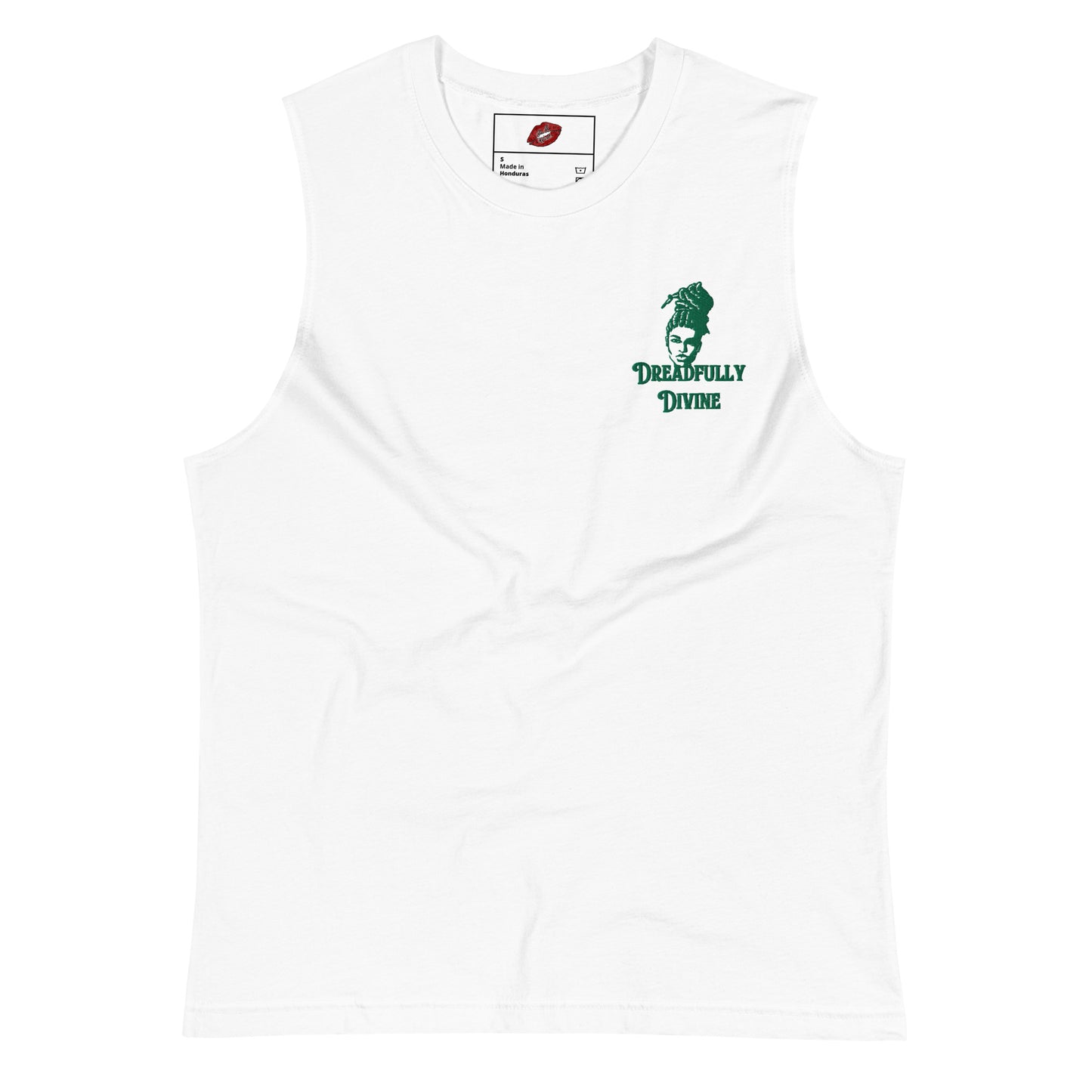 DD Woman #2 (Green) Embroidered Unisex Muscle Shirt