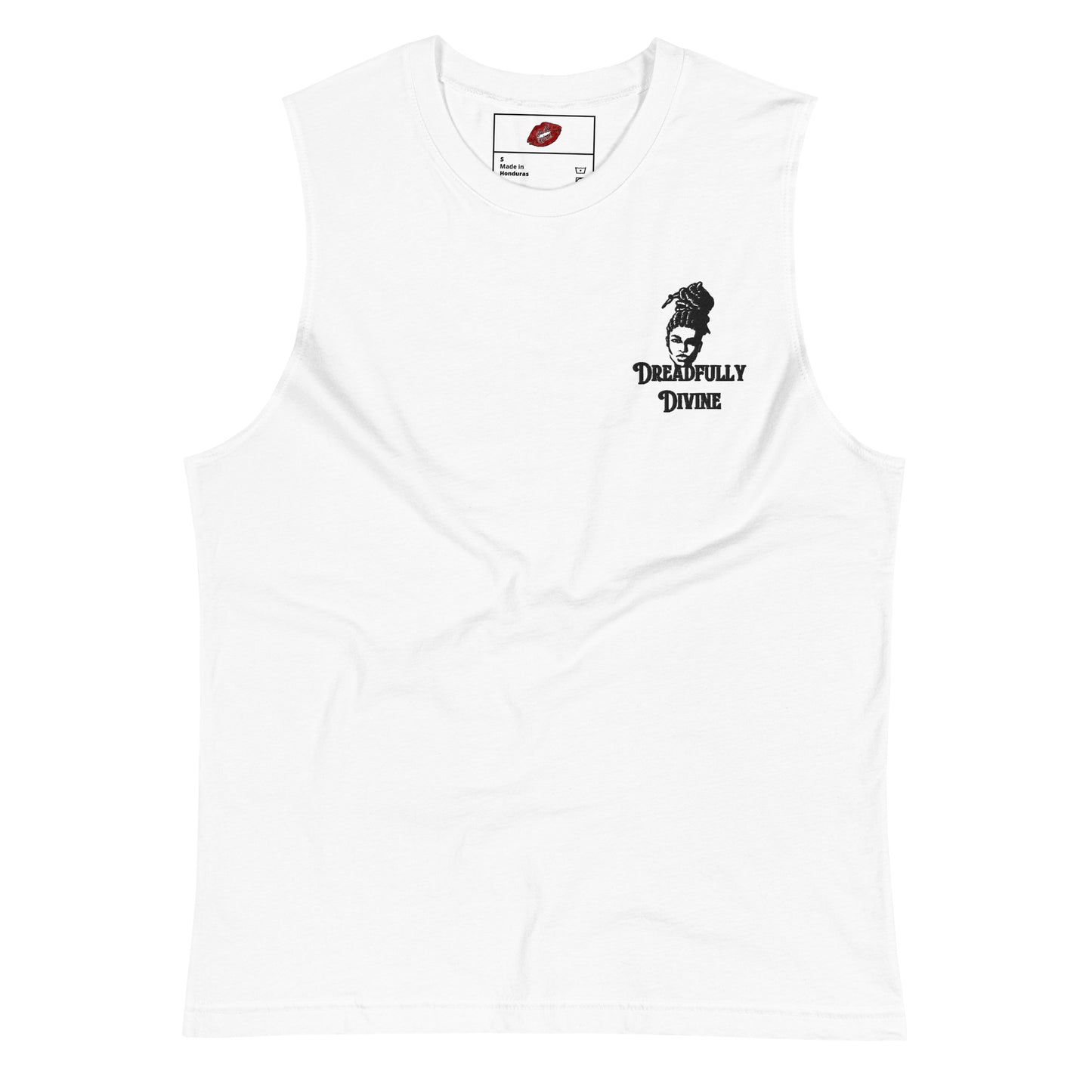 DD Woman #2 (Black) Embroidered Unisex Muscle Shirt