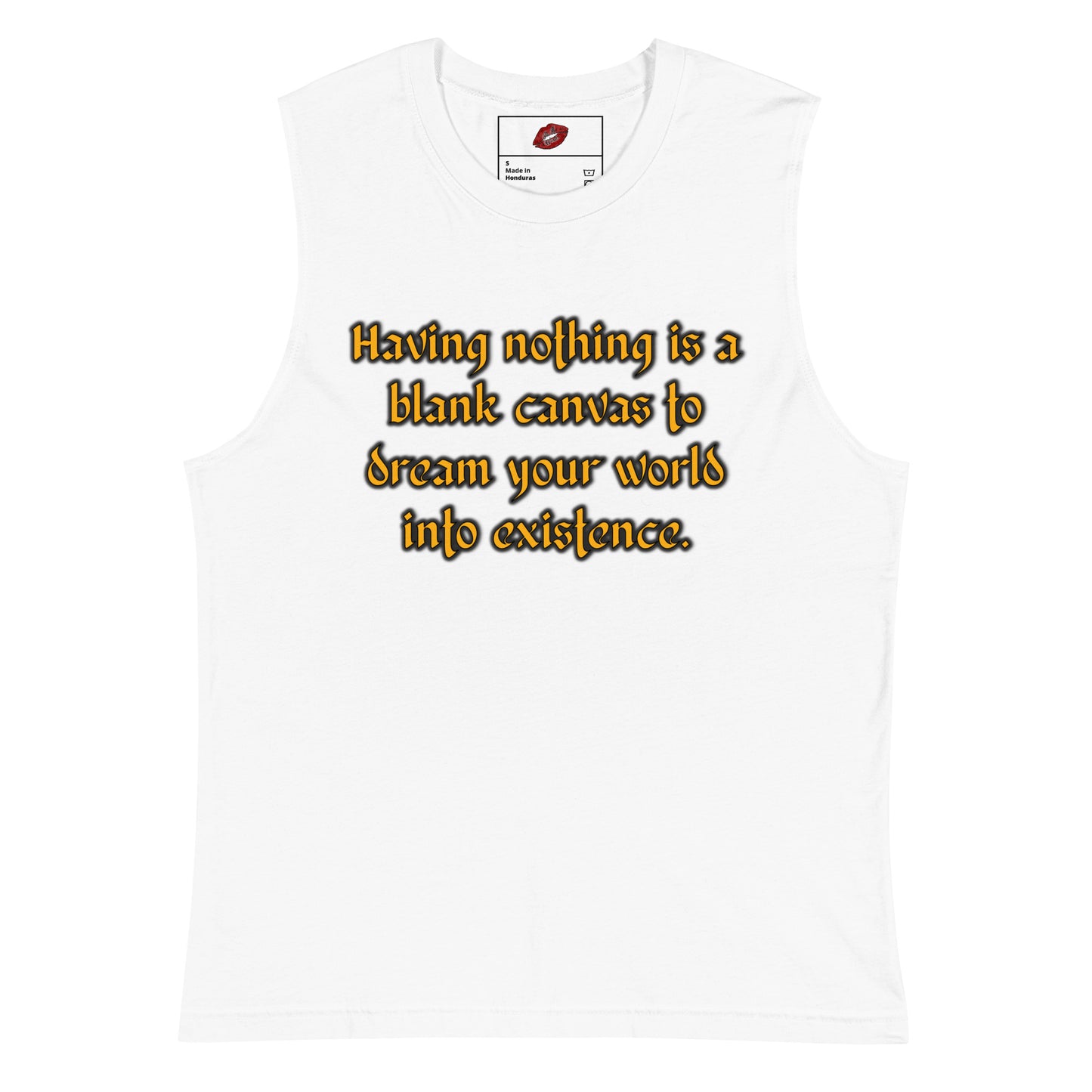 Blank Canvas (Gold) Unisex Muscle Shirt