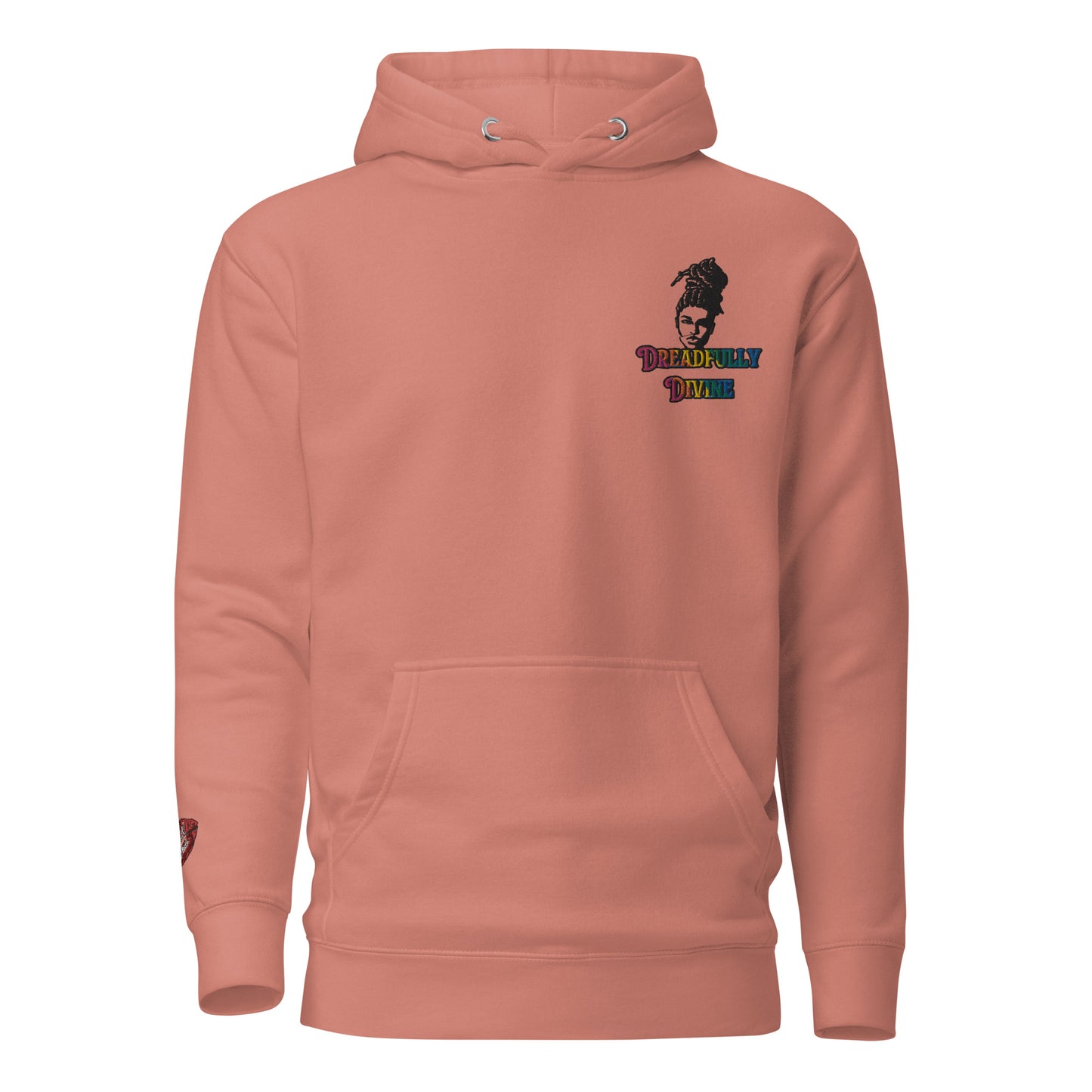 DD Woman #2 (Multi-color) Embroidered Unisex Premium Hoodie