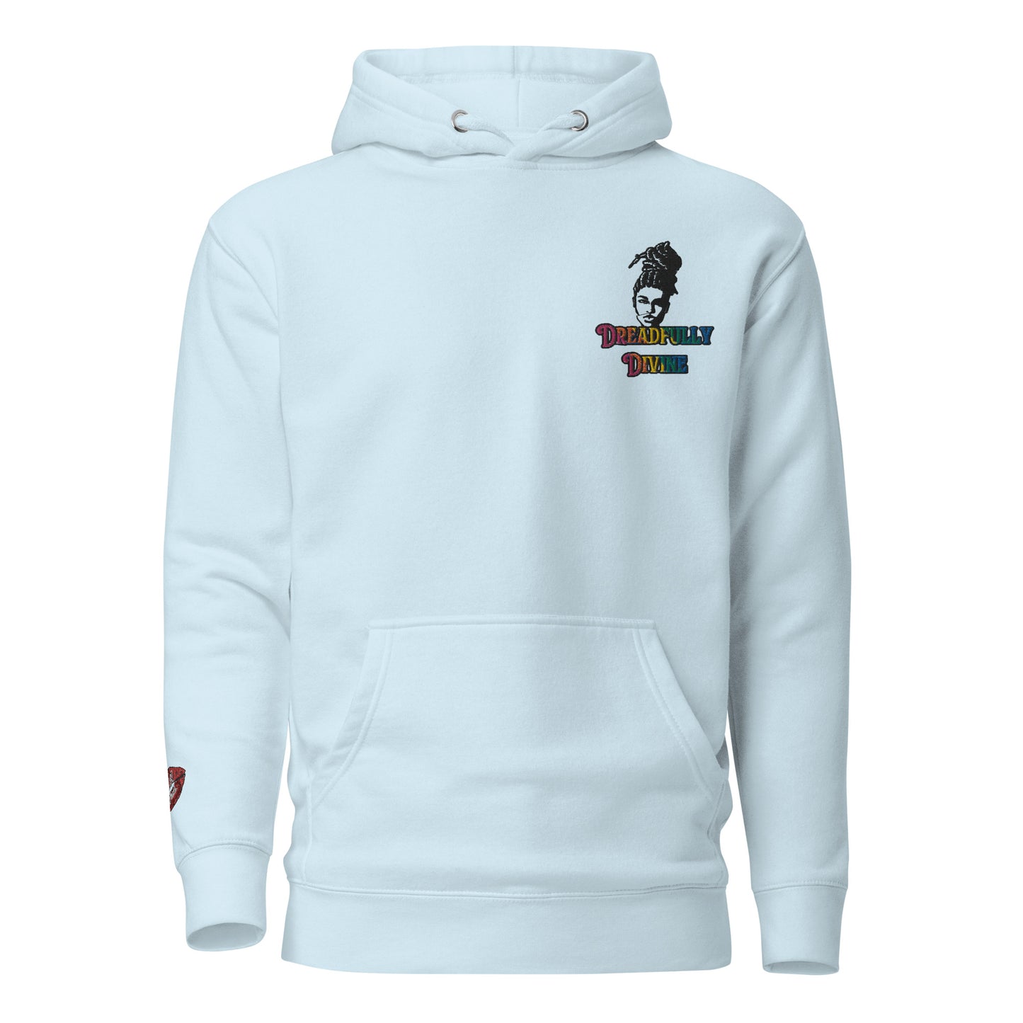 DD Woman #2 (Multi-color) Embroidered Unisex Premium Hoodie