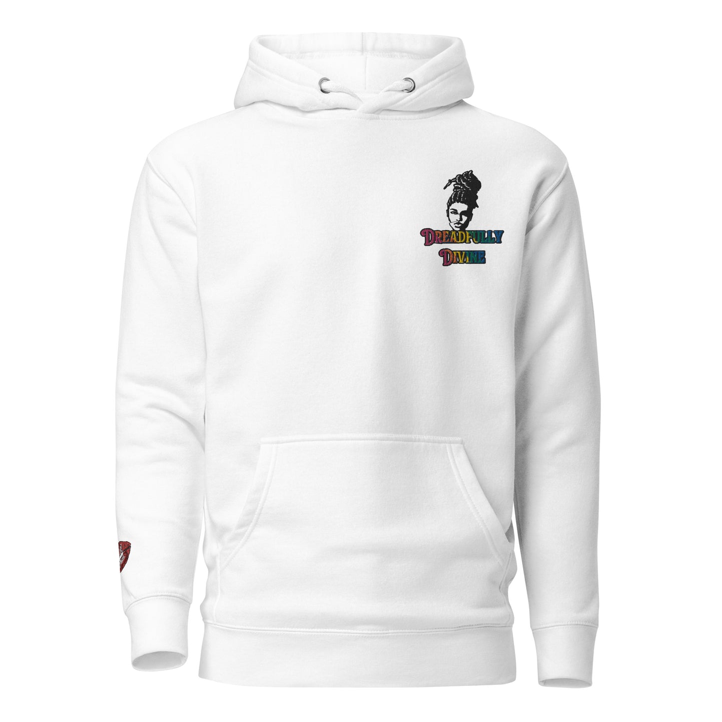 DD Woman #2 (Multi-color) Embroidered Unisex Premium Hoodie