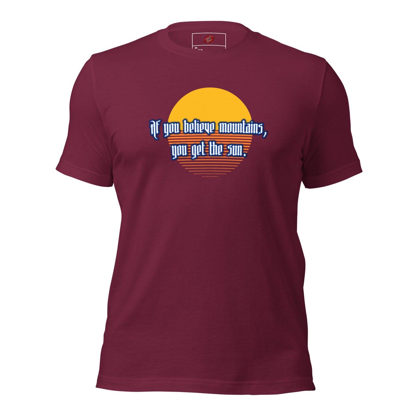 Believe Mountains Unisex Staple T-shirt