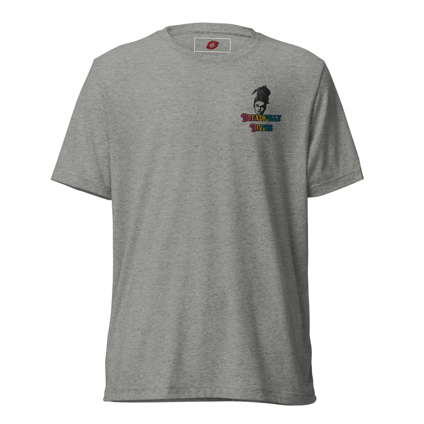DD Woman #2 (Multi-color) Embroidered Tri-blend Unisex Short Sleeve T-shirt