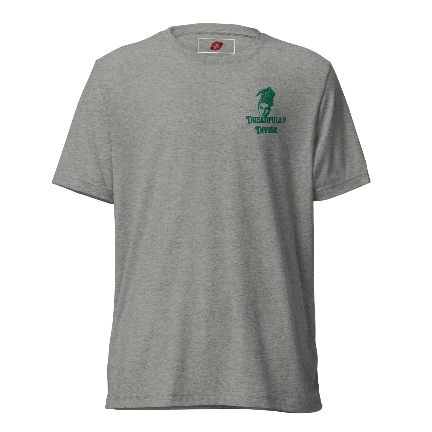 DD Woman #2 (Green) Embroidered Tri-blend Unisex Short Sleeve T-shirt