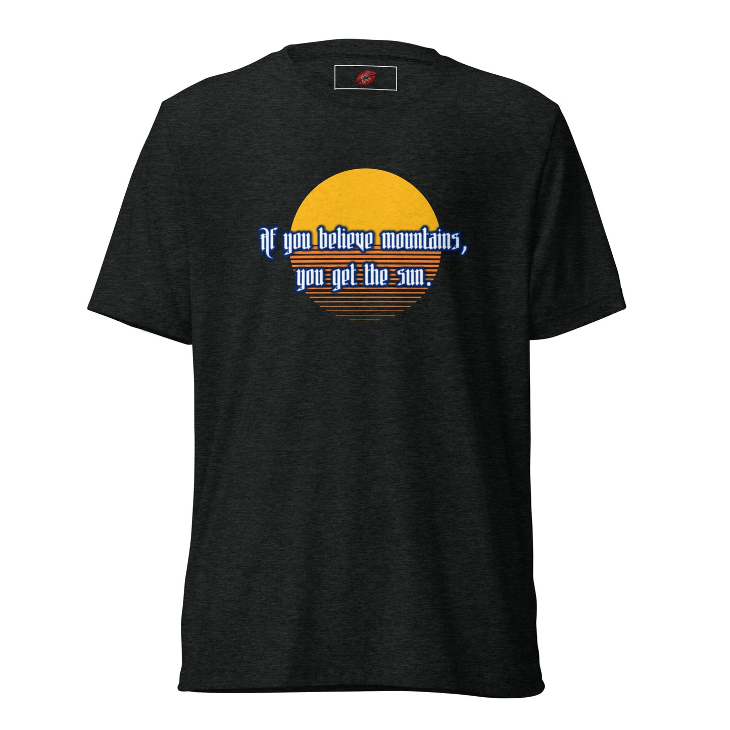 Believe Mountains Tri-blend Unisex Short Sleeve T-shirt