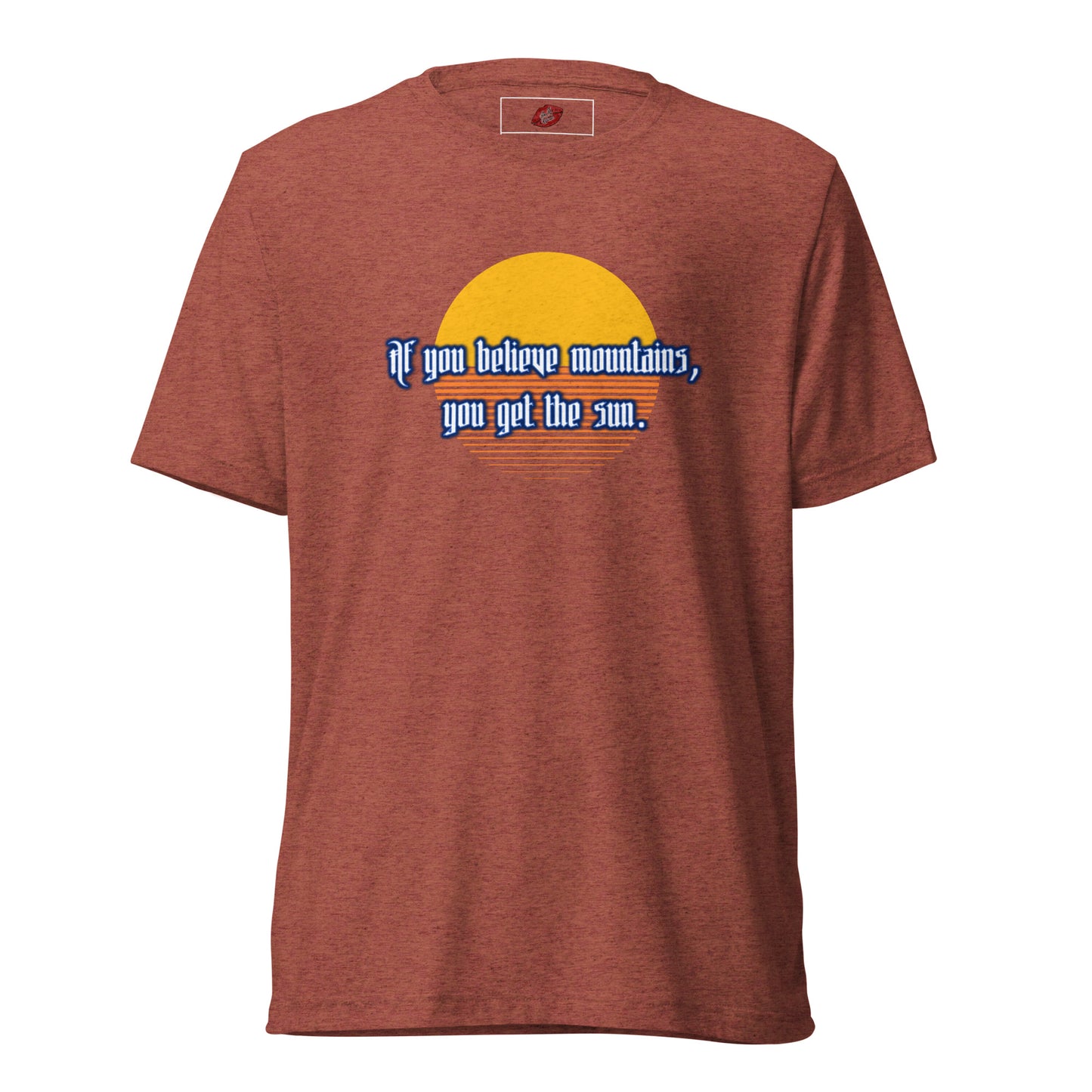 Believe Mountains Tri-blend Unisex Short Sleeve T-shirt