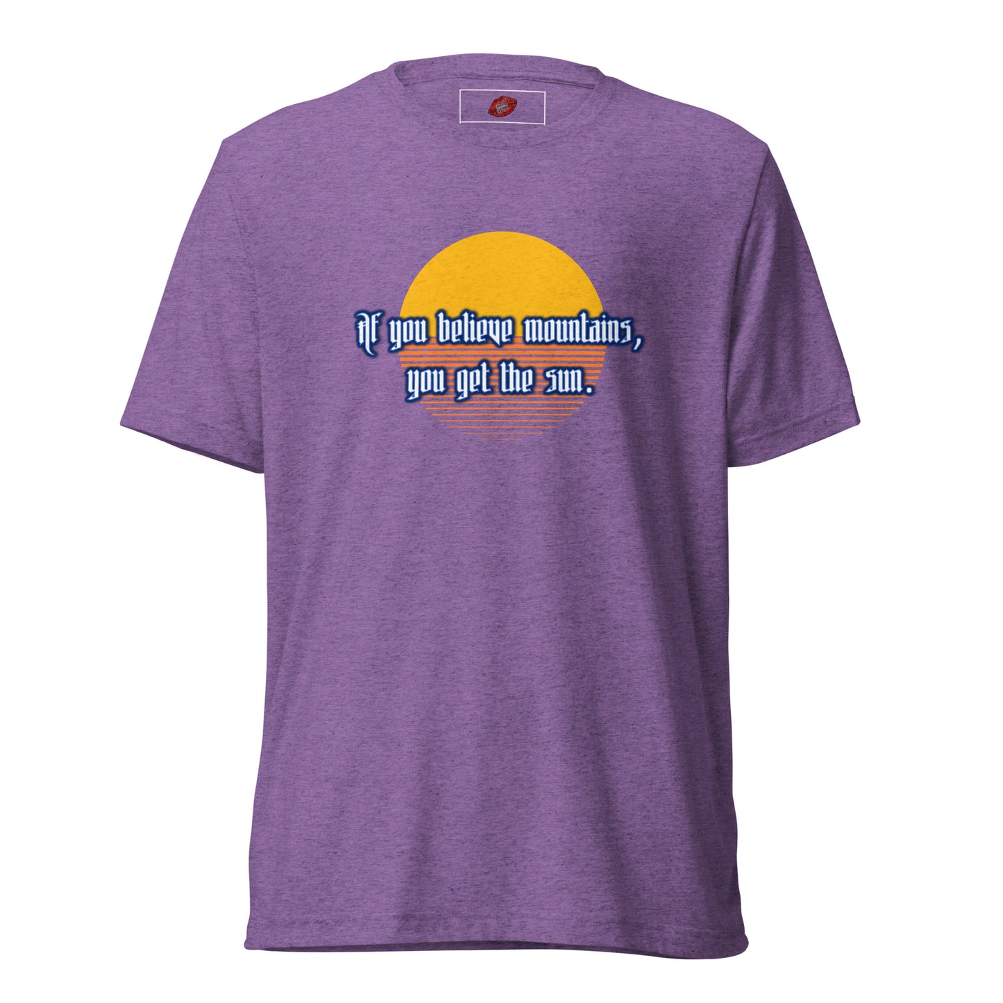 Believe Mountains Tri-blend Unisex Short Sleeve T-shirt