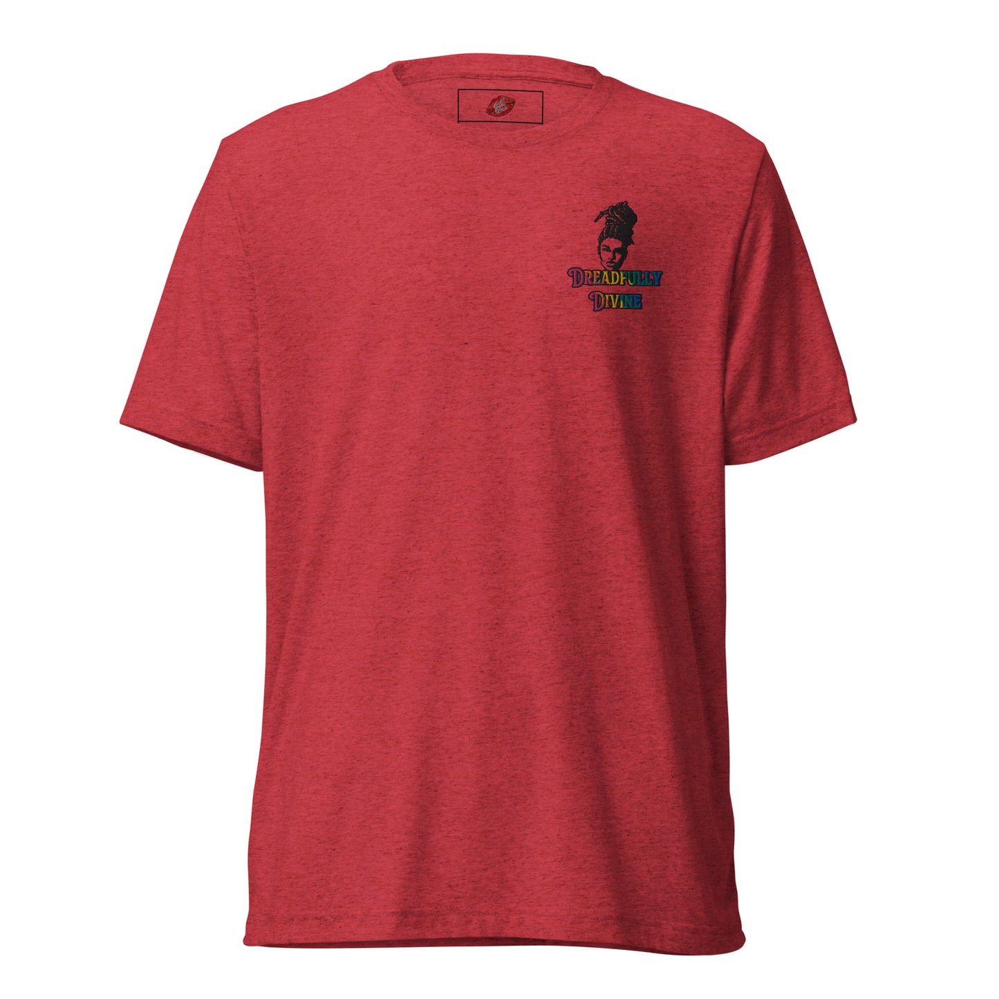 DD Woman #2 (Multi-color) Embroidered Tri-blend Unisex Short Sleeve T-shirt