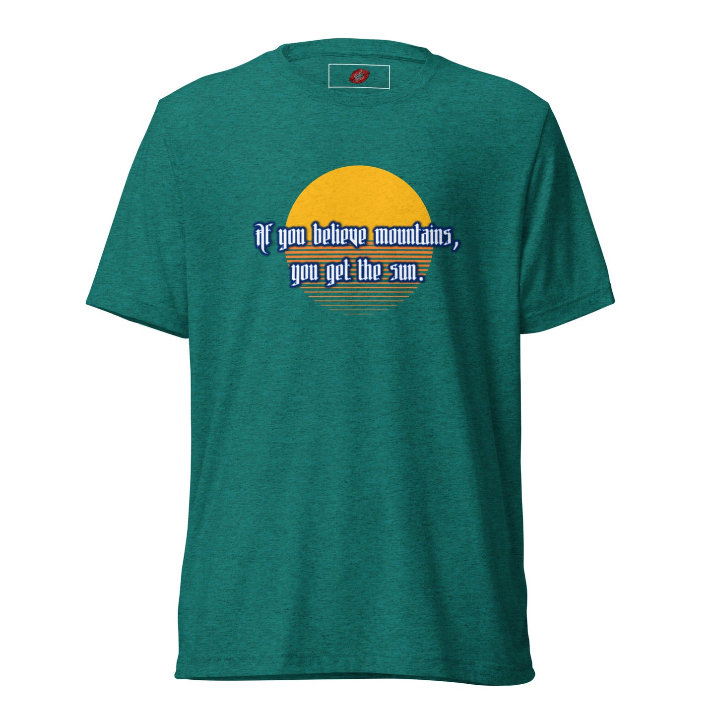 Believe Mountains Tri-blend Unisex Short Sleeve T-shirt