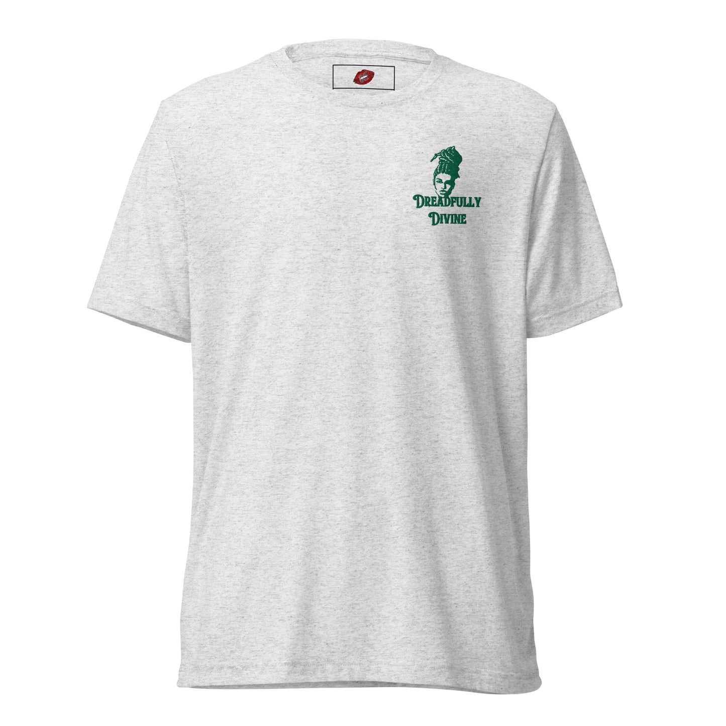 DD Woman #2 (Green) Embroidered Tri-blend Unisex Short Sleeve T-shirt