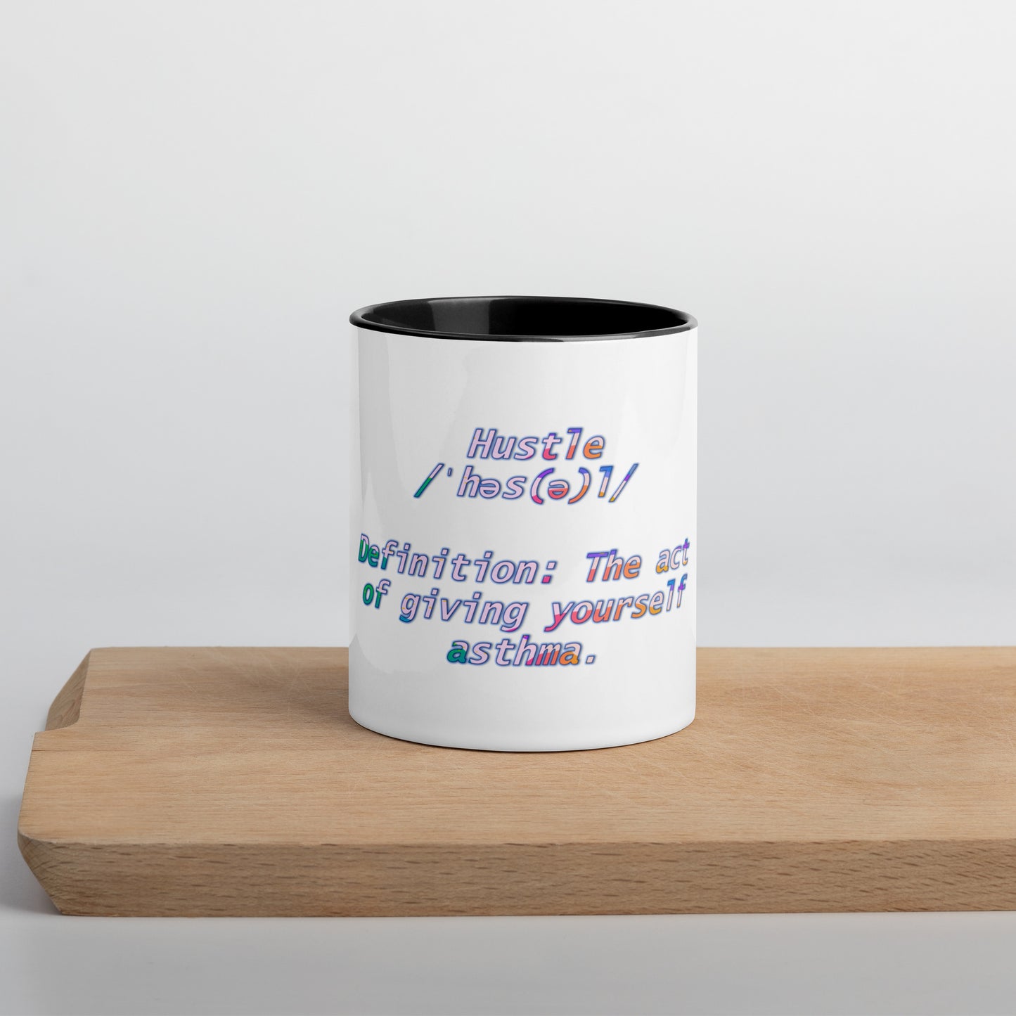 HUstle Mug With Color Inside