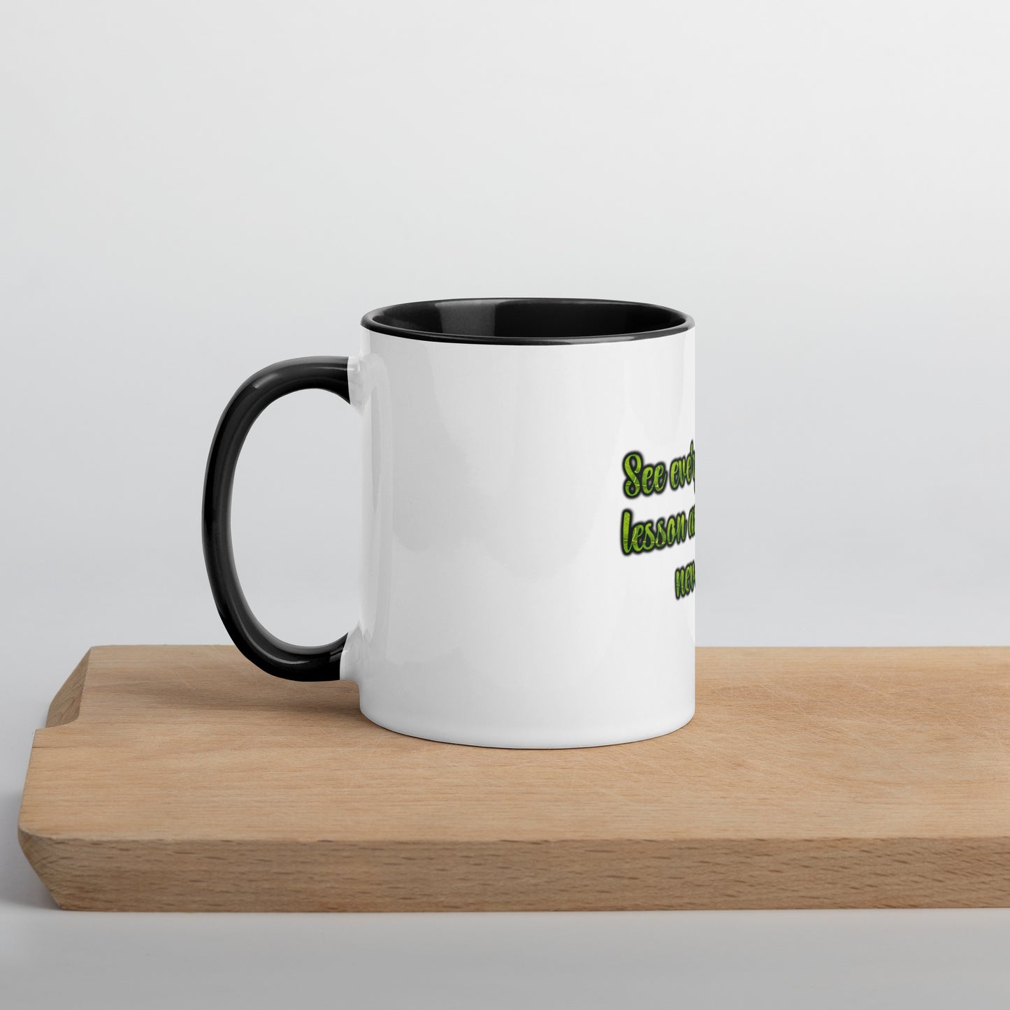 A Lesson #1 Mug With Color Inside