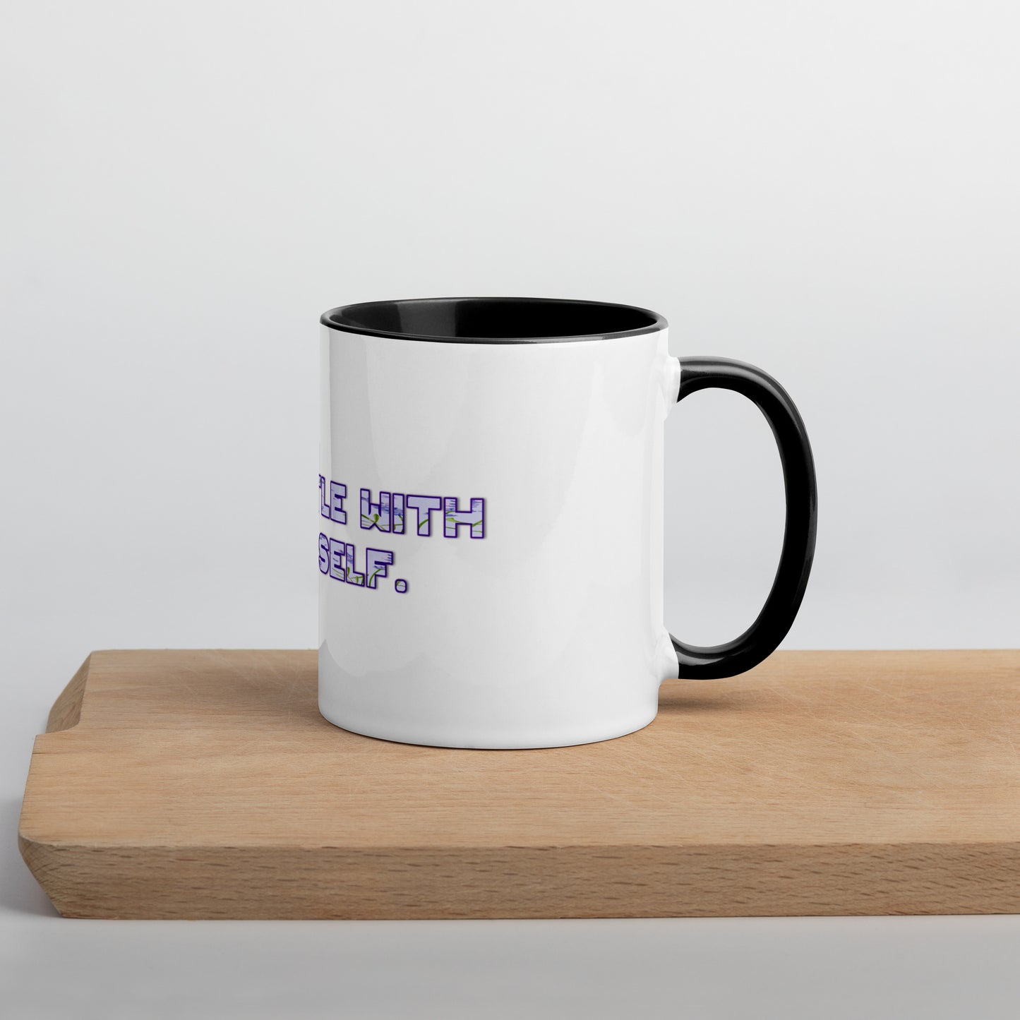 Be Gentle Mug With Color Inside