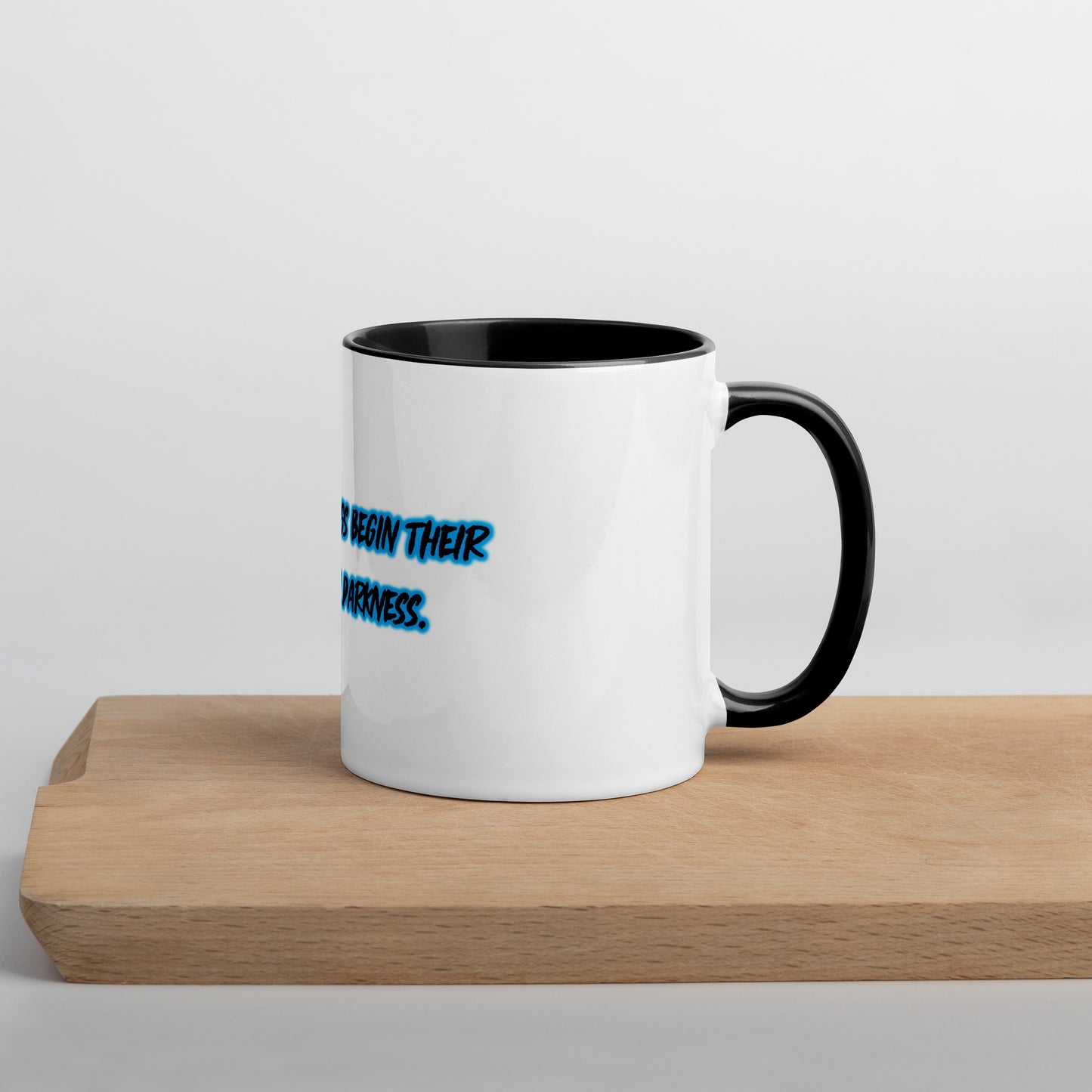In Darkness Mug With Color Inside