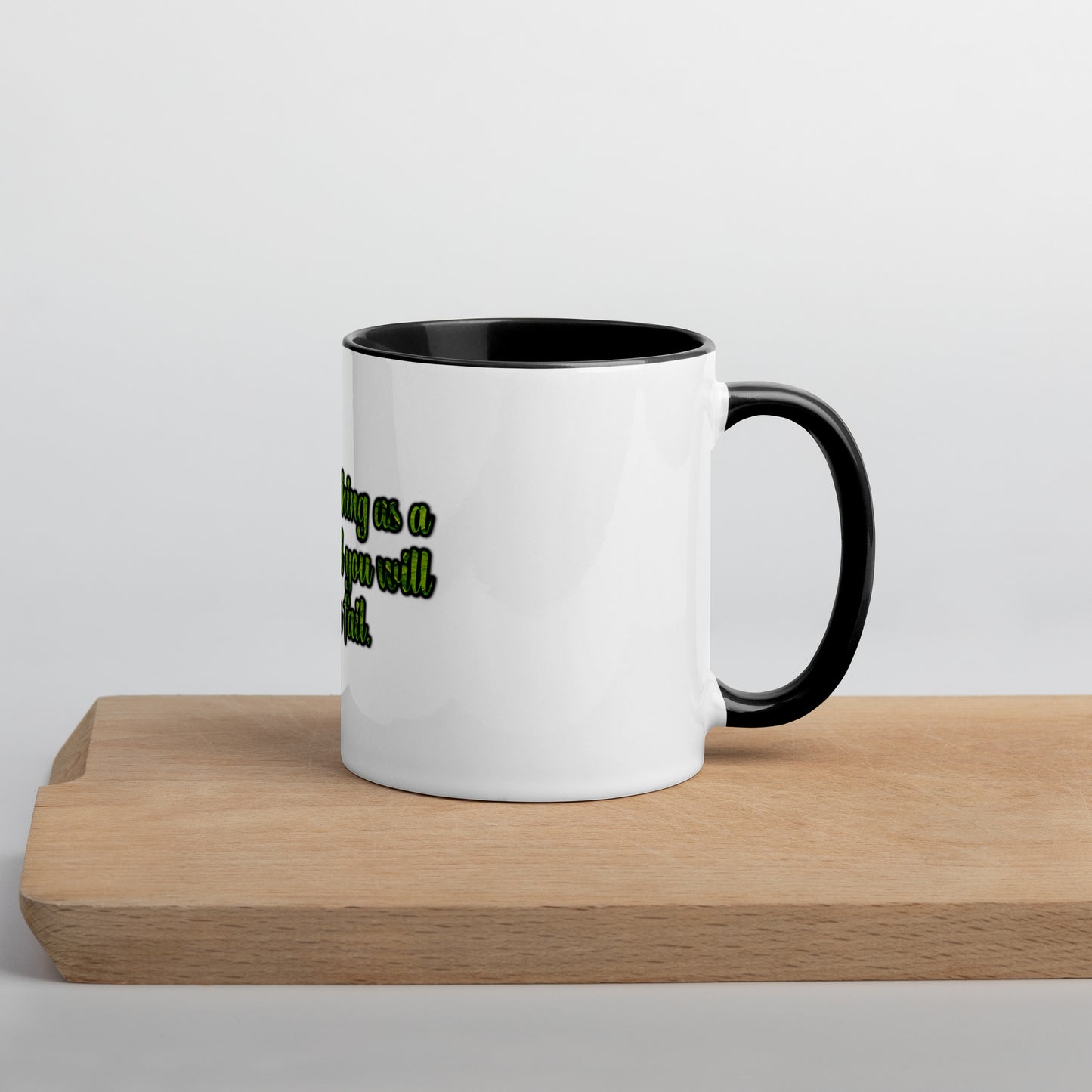 A Lesson #1 Mug With Color Inside
