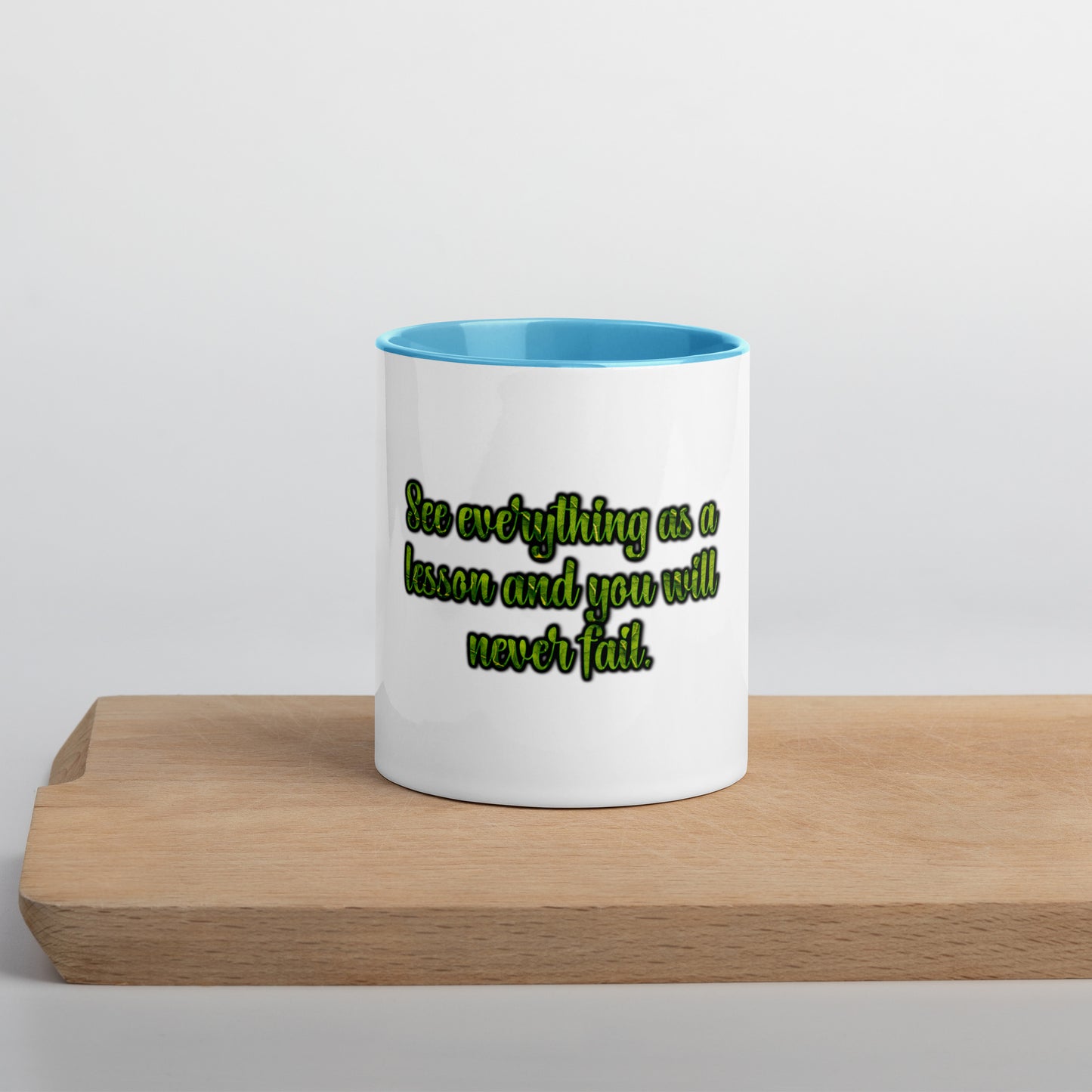 A Lesson #1 Mug With Color Inside