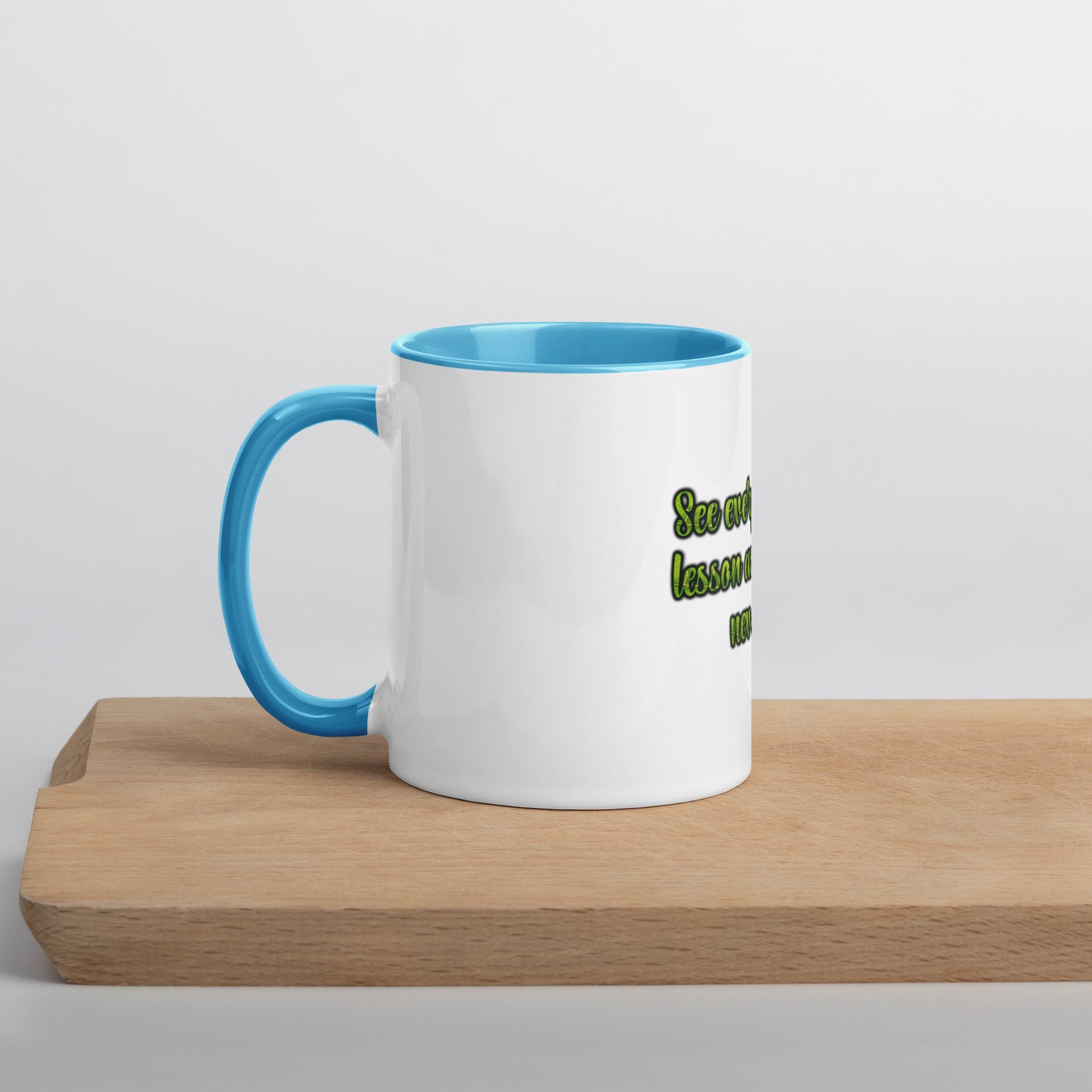 A Lesson #1 Mug With Color Inside