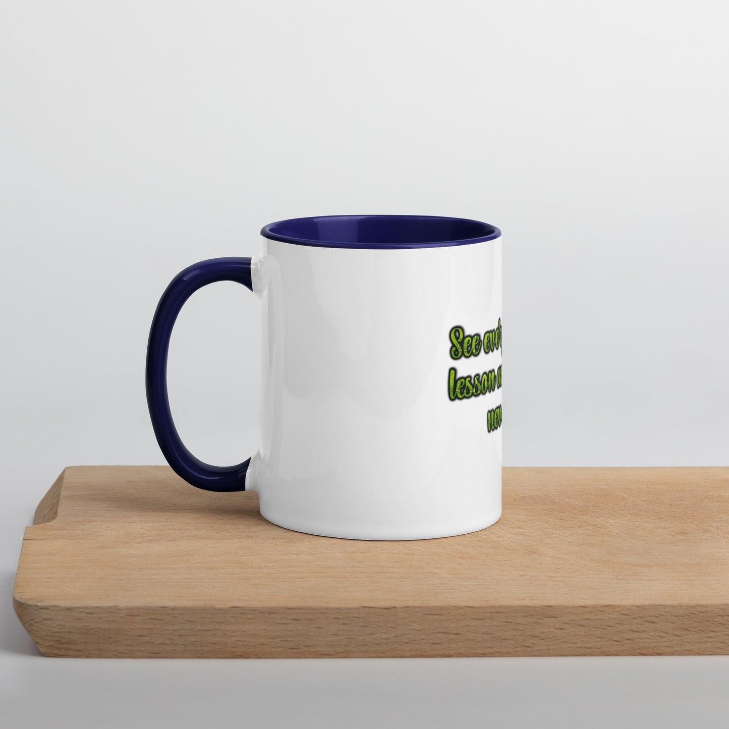 A Lesson #1 Mug With Color Inside