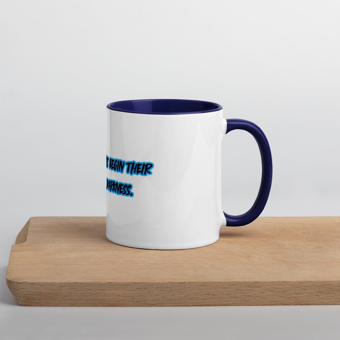 In Darkness Mug With Color Inside