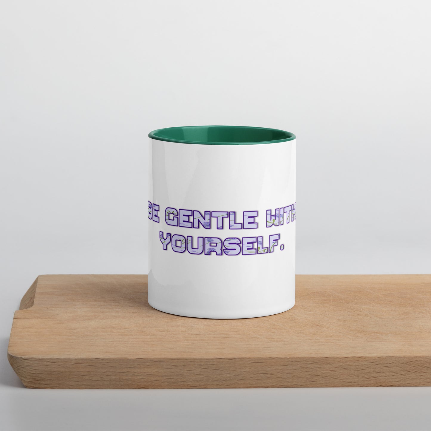 Be Gentle Mug With Color Inside