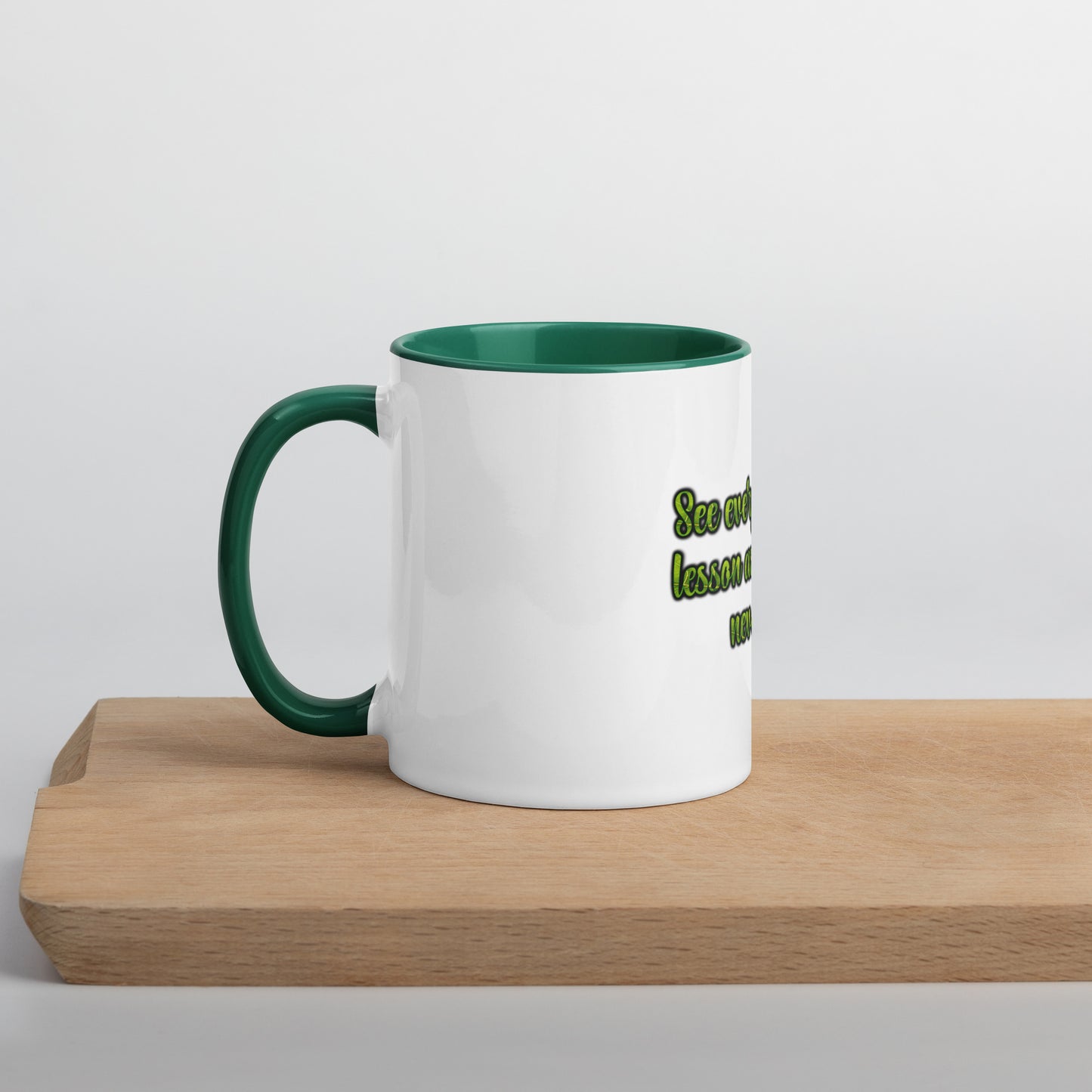 A Lesson #1 Mug With Color Inside