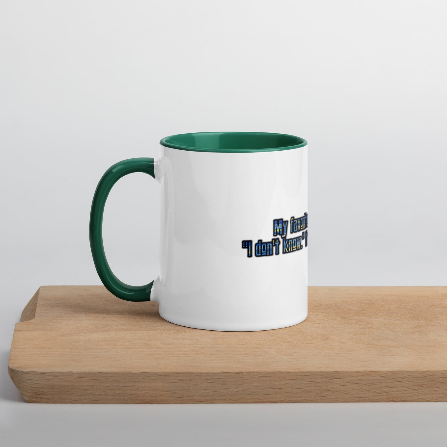 IDK #1 Mug With Color Inside