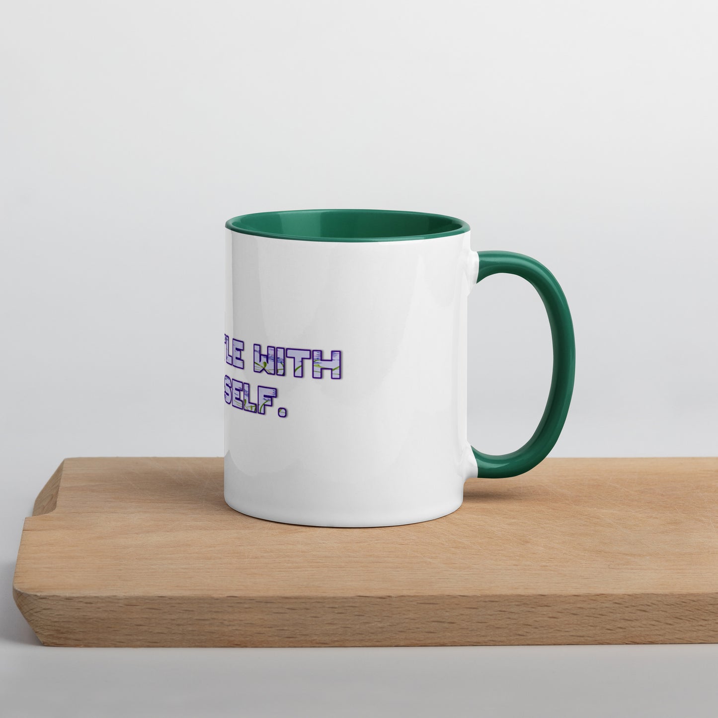 Be Gentle Mug With Color Inside