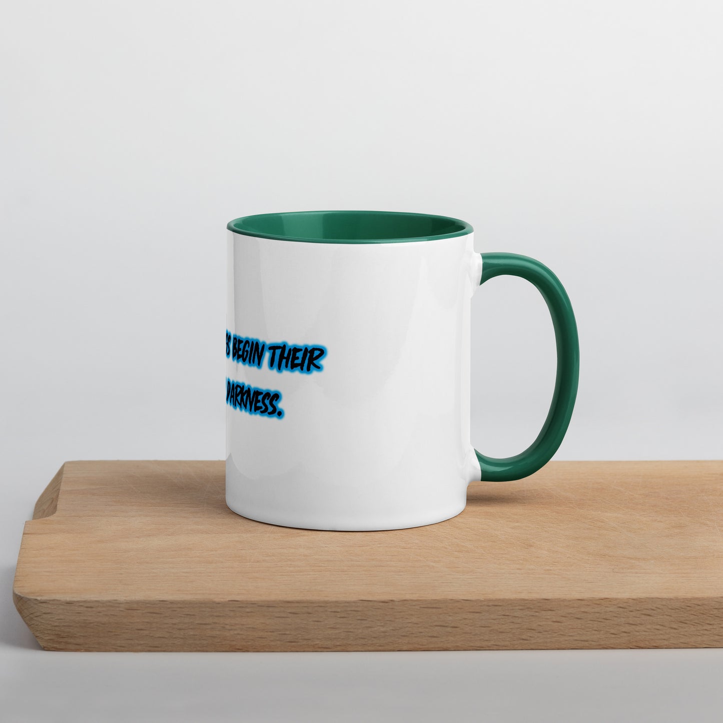 In Darkness Mug With Color Inside