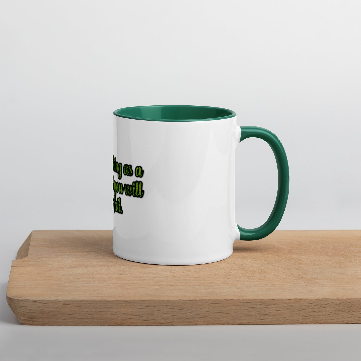 A Lesson #1 Mug With Color Inside