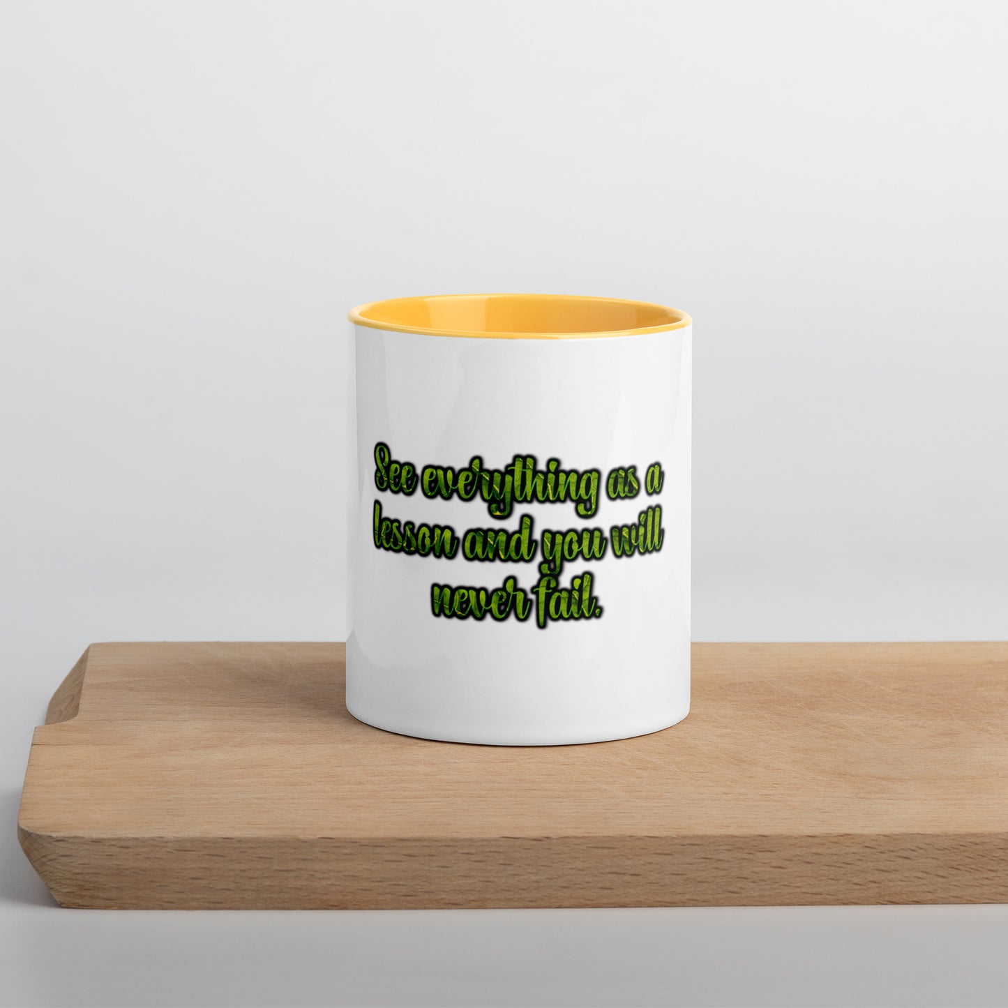A Lesson #1 Mug With Color Inside