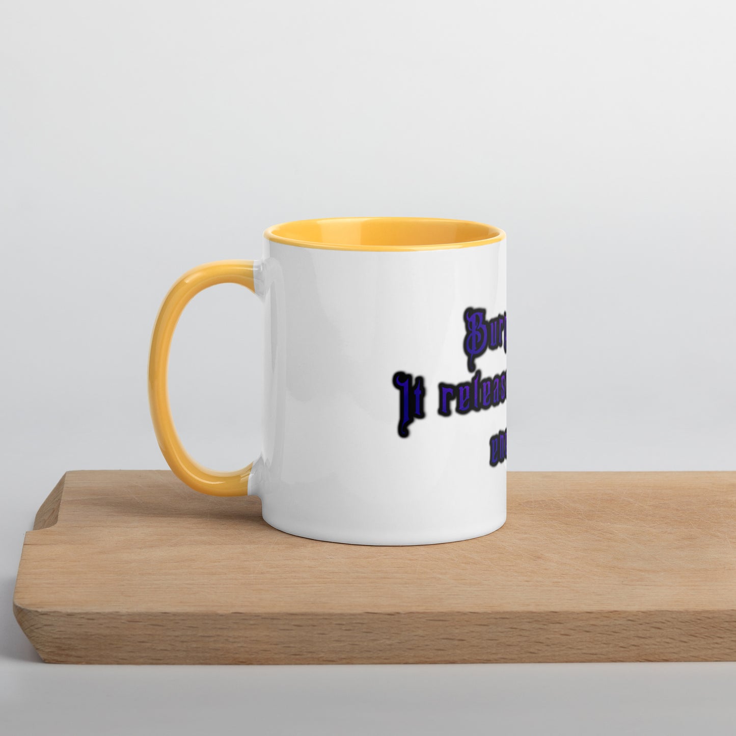 Burp More #1 Mug With Color Inside