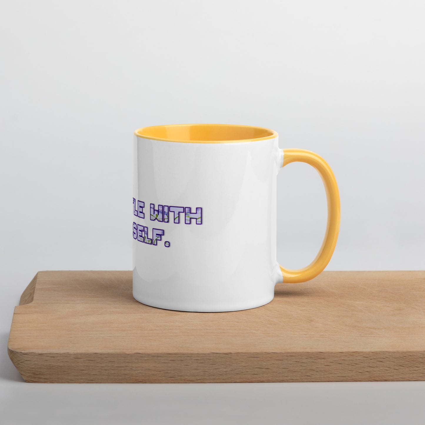 Be Gentle Mug With Color Inside