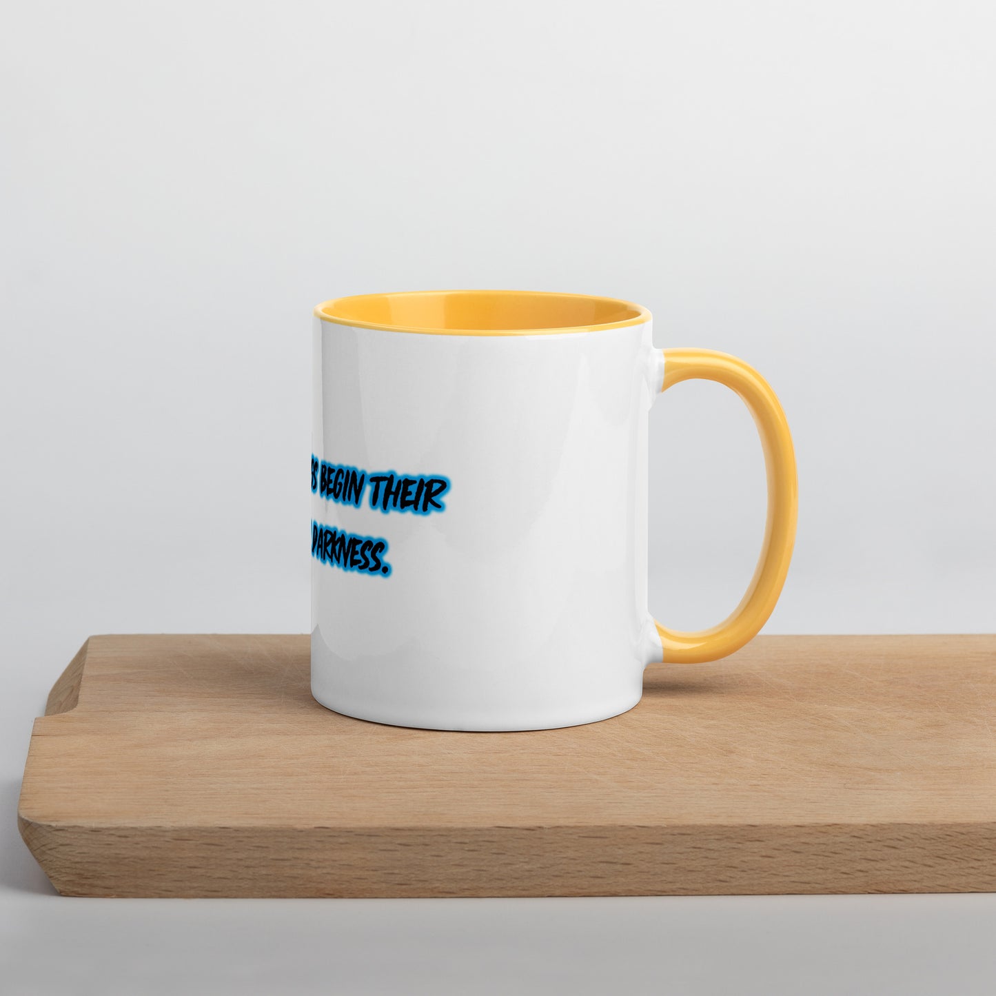 In Darkness Mug With Color Inside