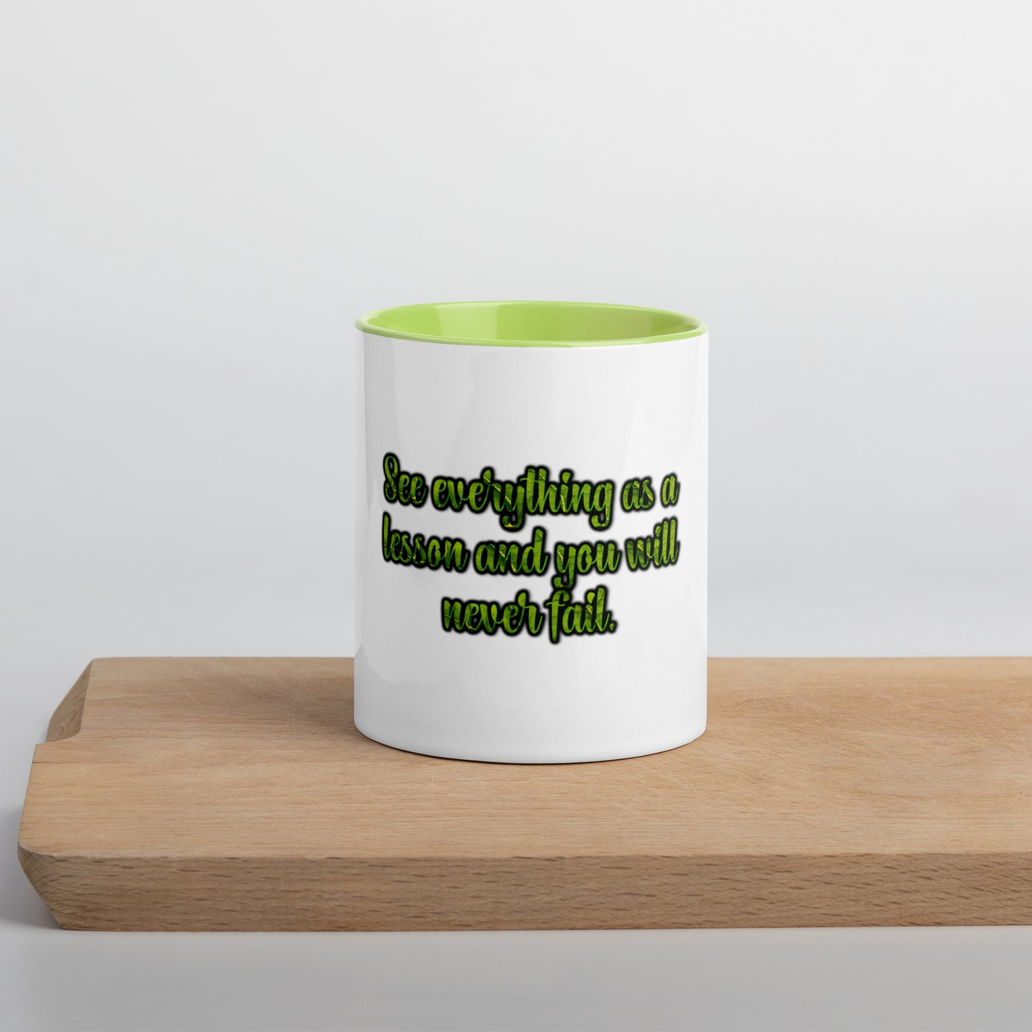 A Lesson #1 Mug With Color Inside